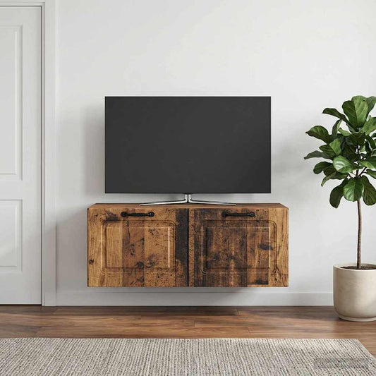 Wall-Mounted TV Cabinet Wall-mounted Old Wood 78.5 x 31 x 30 cm