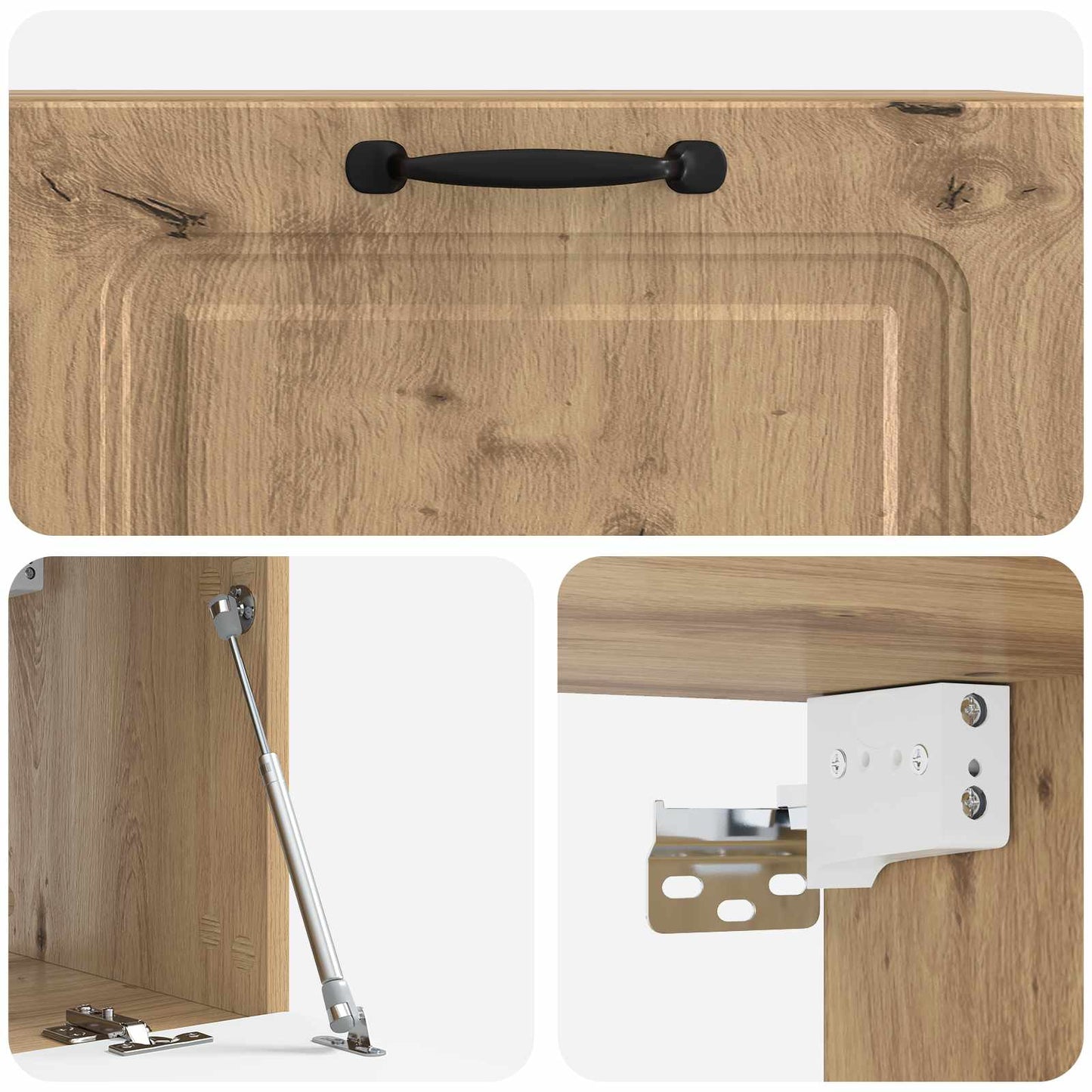 Wall-Mounted TV Cabinet 78.5 x 31 x 30 cm Artisan Oak