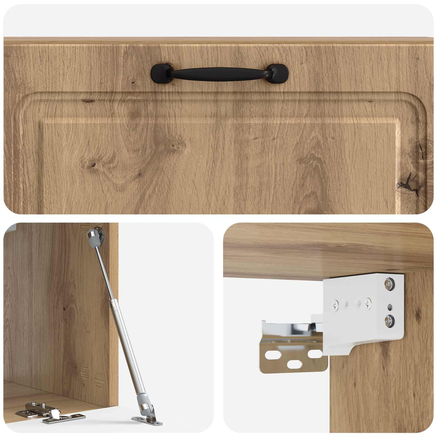 Wall-Mounted TV Cabinet 98 x 31 x 30 cm Artisan Oak