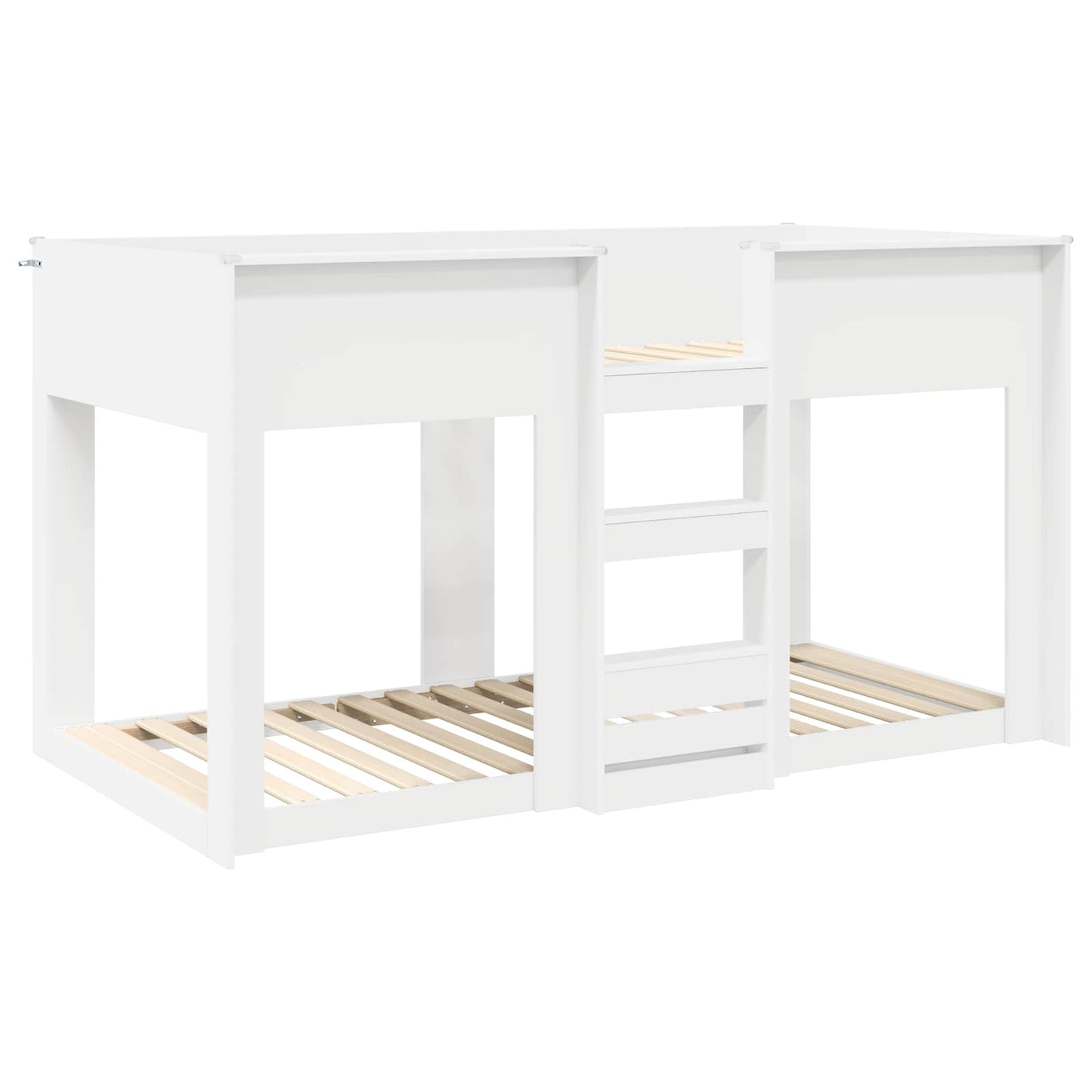 Bunk Bed for Kids White 75 x 190 cm Engineered Wood