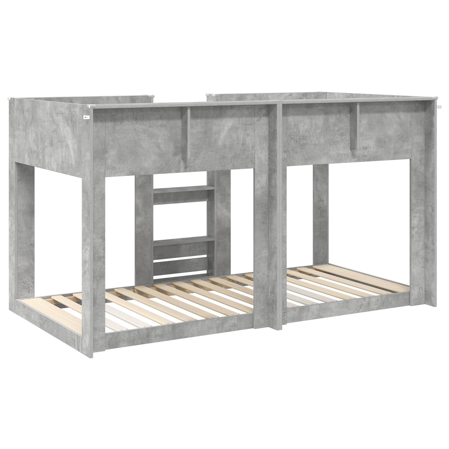 Bunk Bed for Kids Concrete Grey 75 x 190 cm Engineered Wood