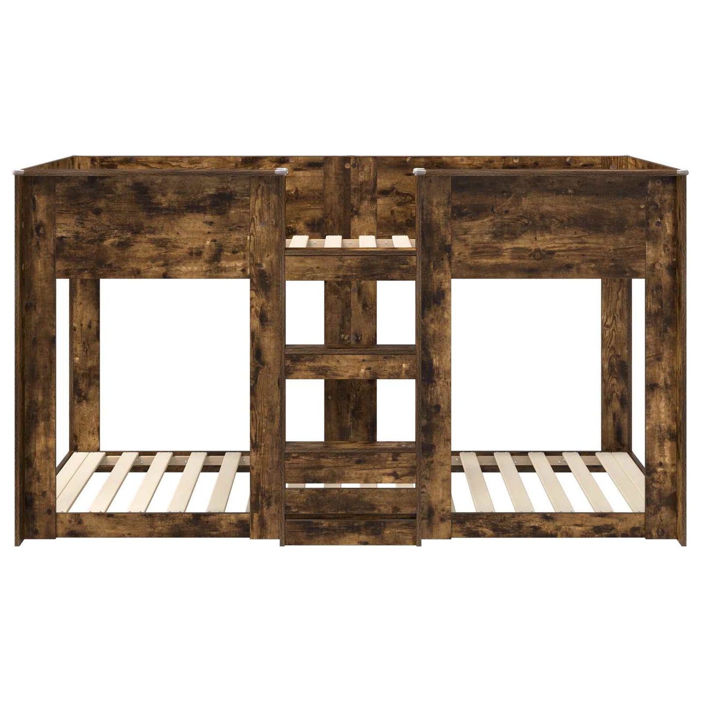Bunk Bed for Kids Smoked Oak 75 x 190 cm Engineered Wood