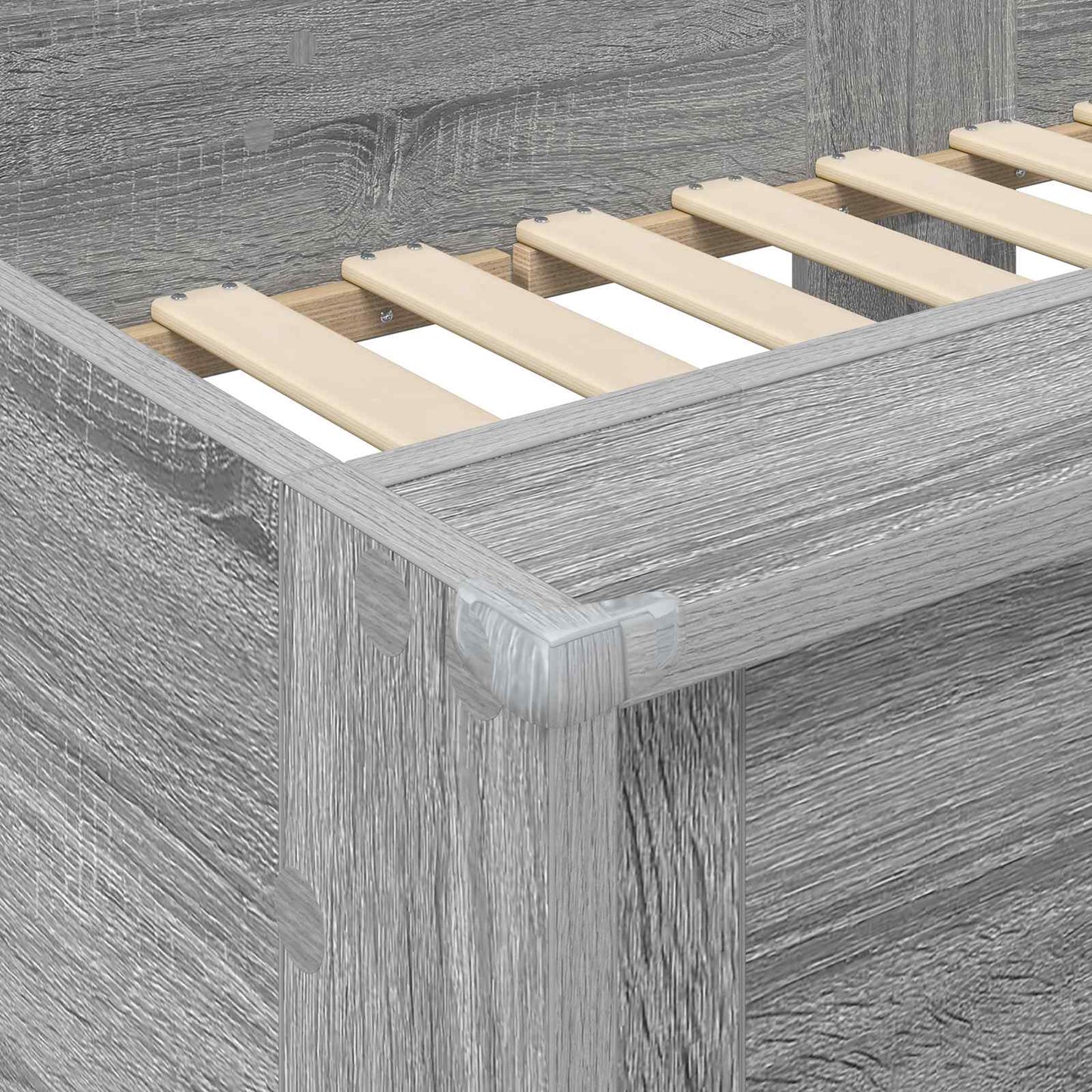 Bunk Bed for Kids Grey Sonoma 75 x 190 cm Engineered Wood