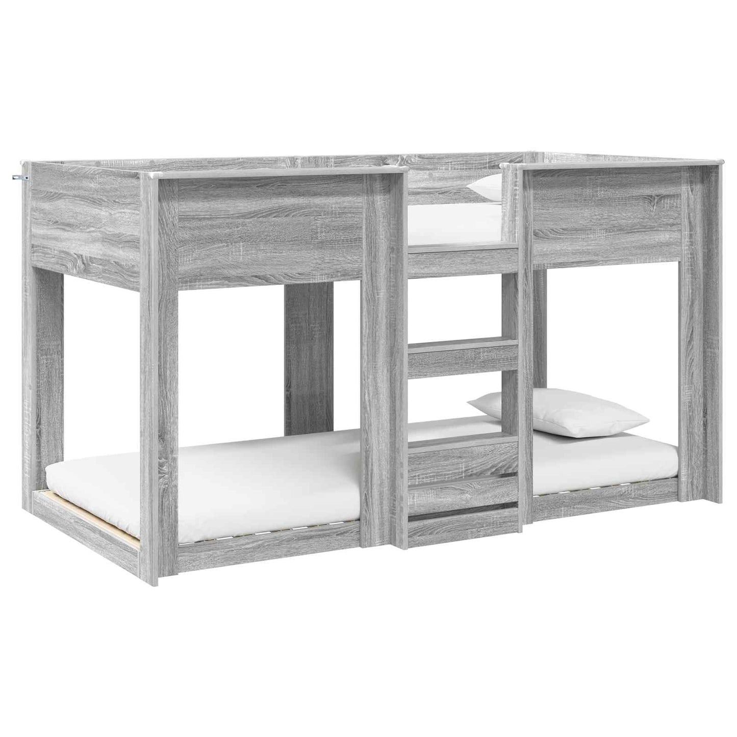 Bunk Bed for Kids Grey Sonoma 75 x 190 cm Engineered Wood