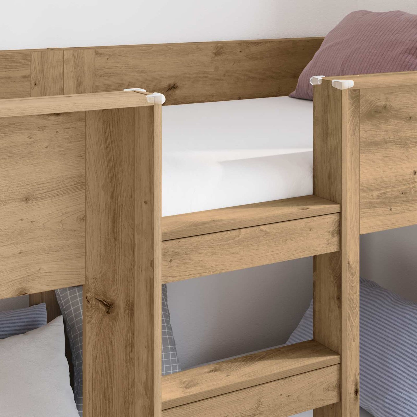 Bunk Bed for Kids Artisan Oak 75 x 190 cm Engineered Wood