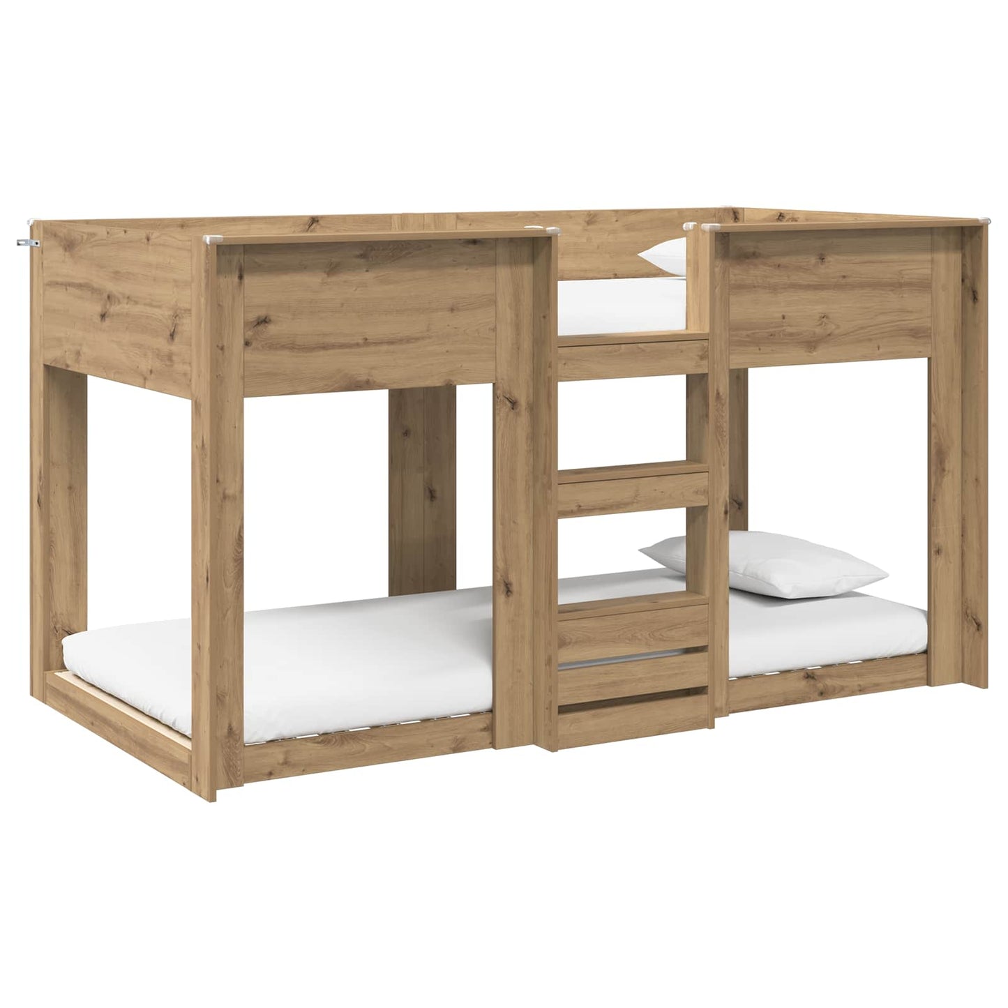 Bunk Bed for Kids Artisan Oak 75 x 190 cm Engineered Wood