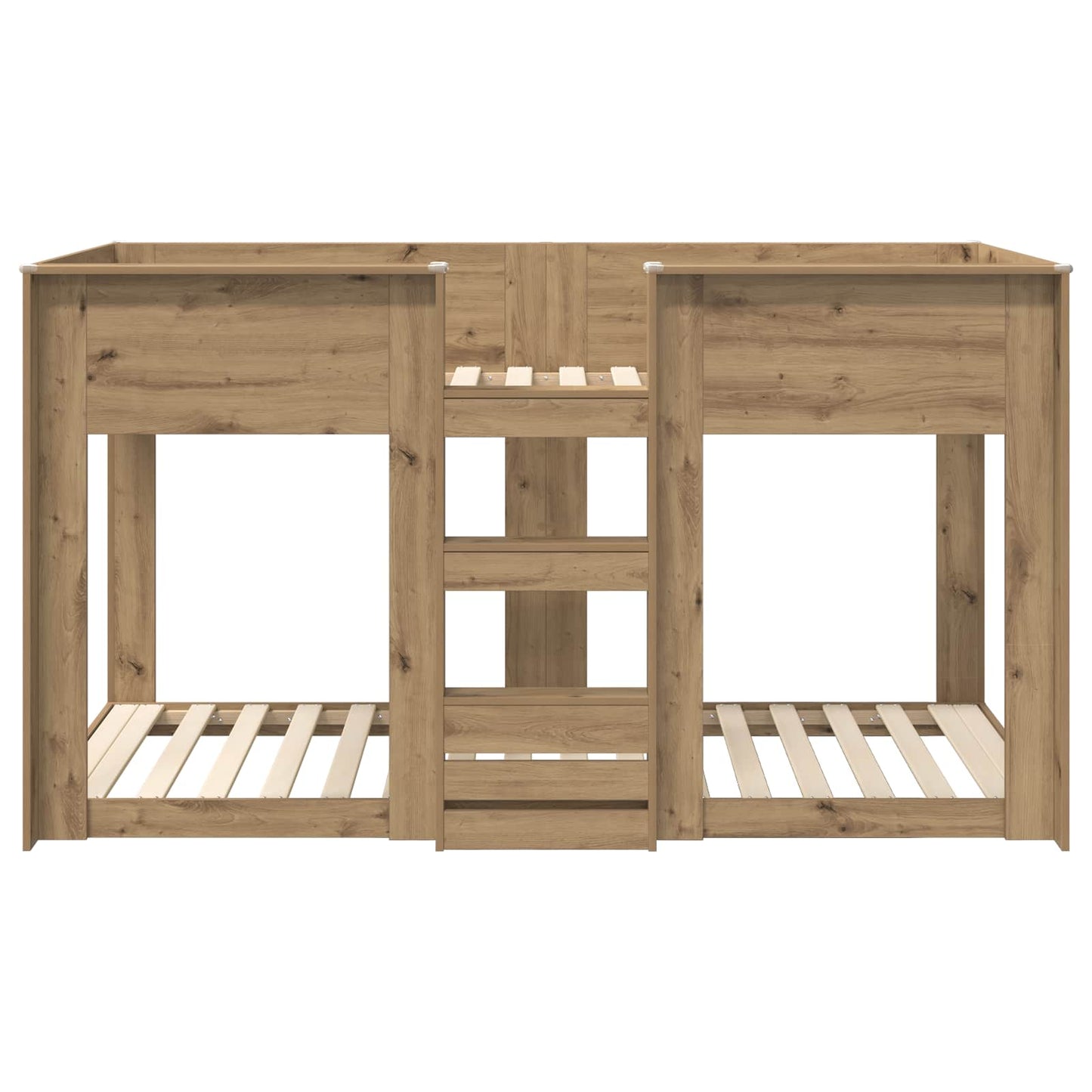 Bunk Bed for Kids Artisan Oak 75 x 190 cm Engineered Wood