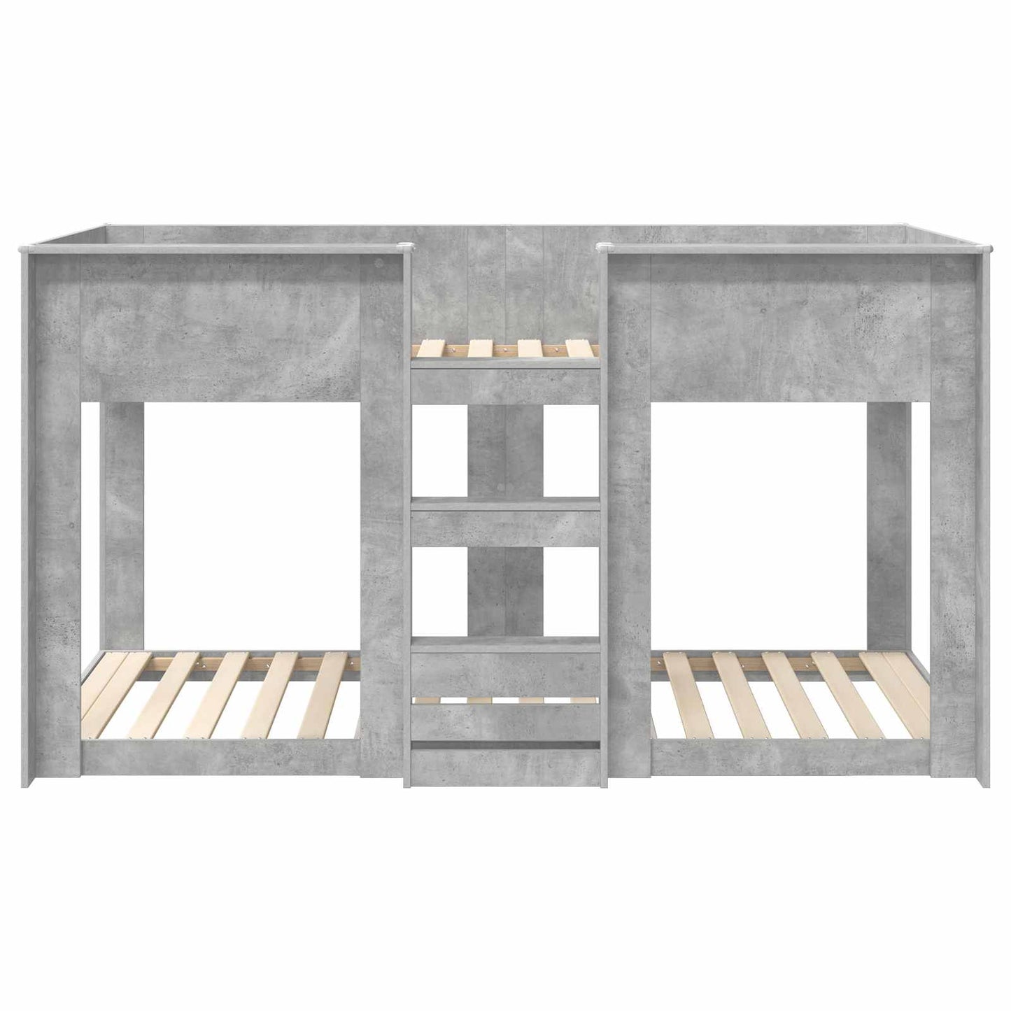 Bunk Bed for Kids Concrete Grey 90 x 200 cm Engineered Wood