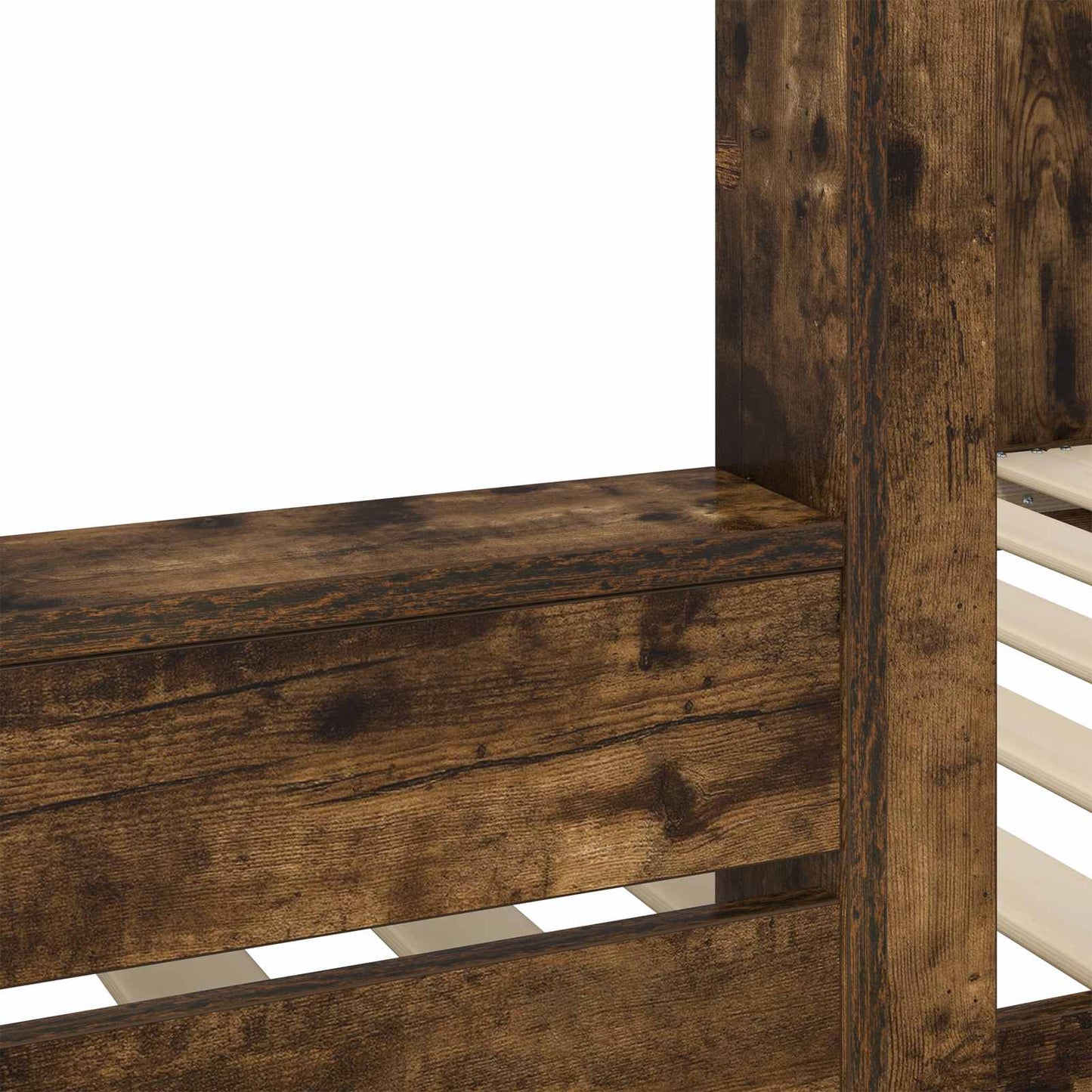 Bunk Bed for Kids Smoked Oak 90 x 200 cm Engineered Wood