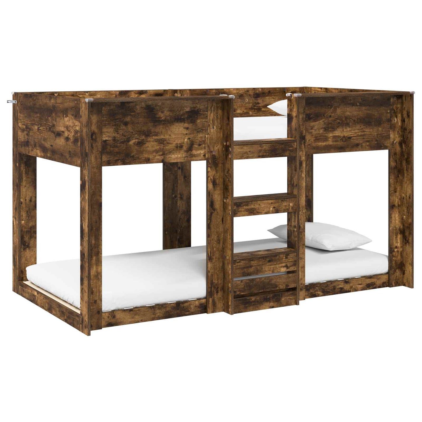 Bunk Bed for Kids Smoked Oak 90 x 200 cm Engineered Wood