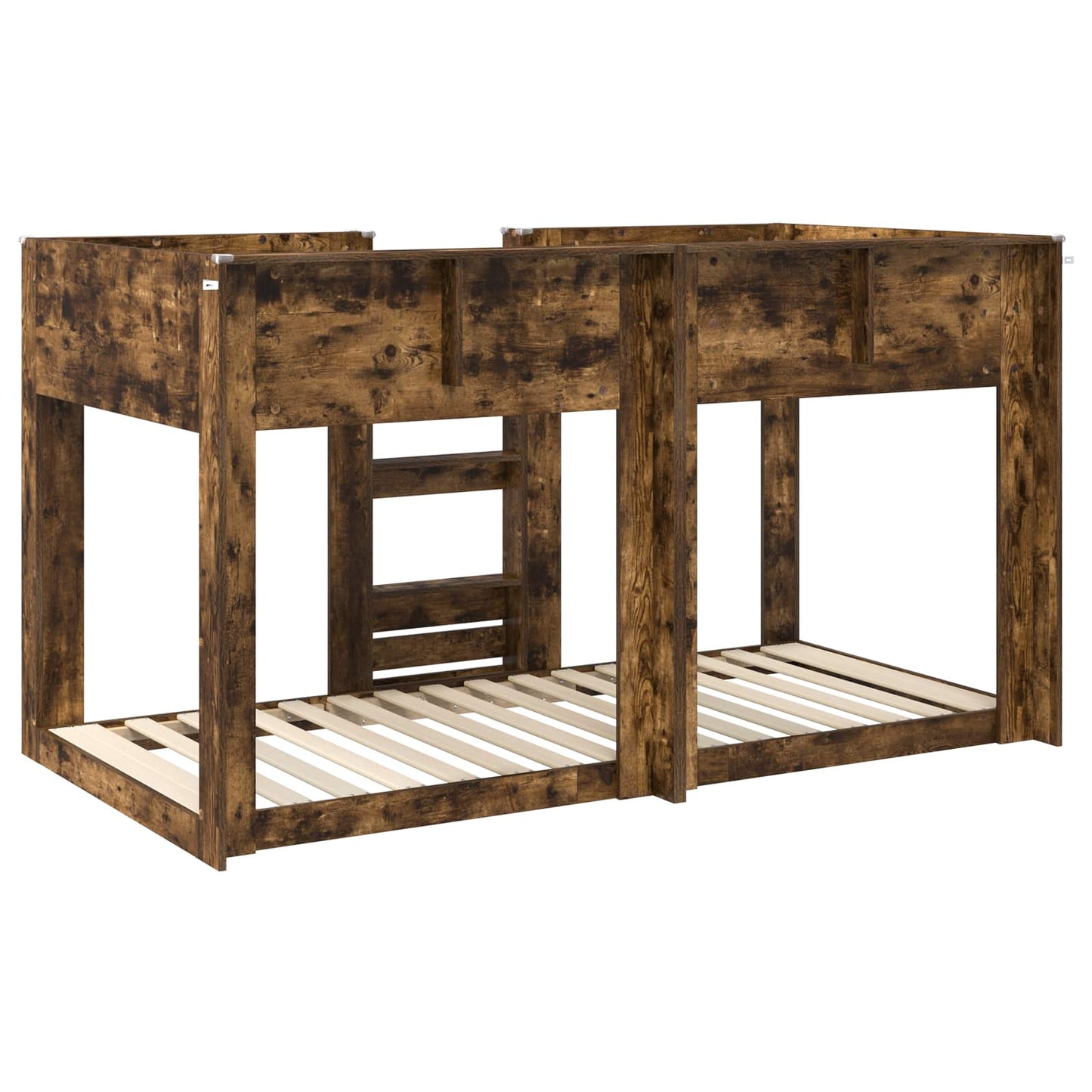 Bunk Bed for Kids Smoked Oak 90 x 200 cm Engineered Wood