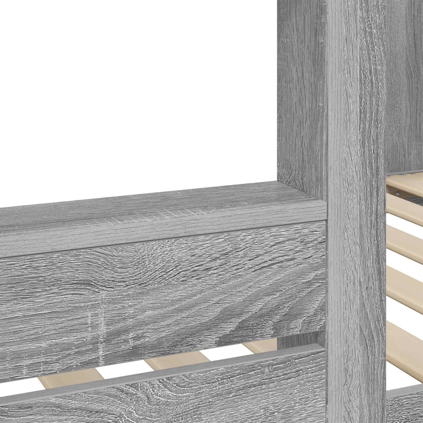 Bunk Bed for Kids Grey Sonoma 90 x 200 cm Engineered Wood