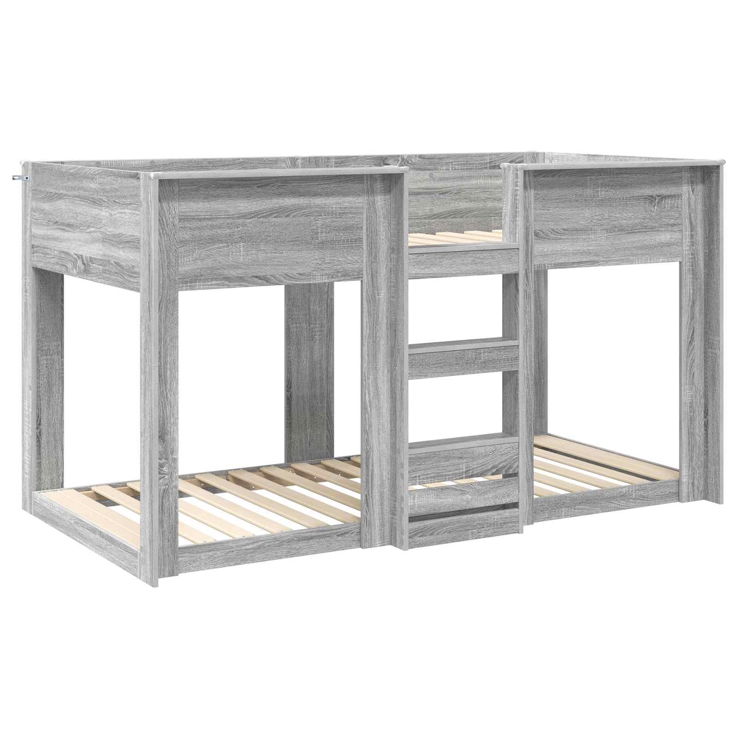 Bunk Bed for Kids Grey Sonoma 90 x 200 cm Engineered Wood