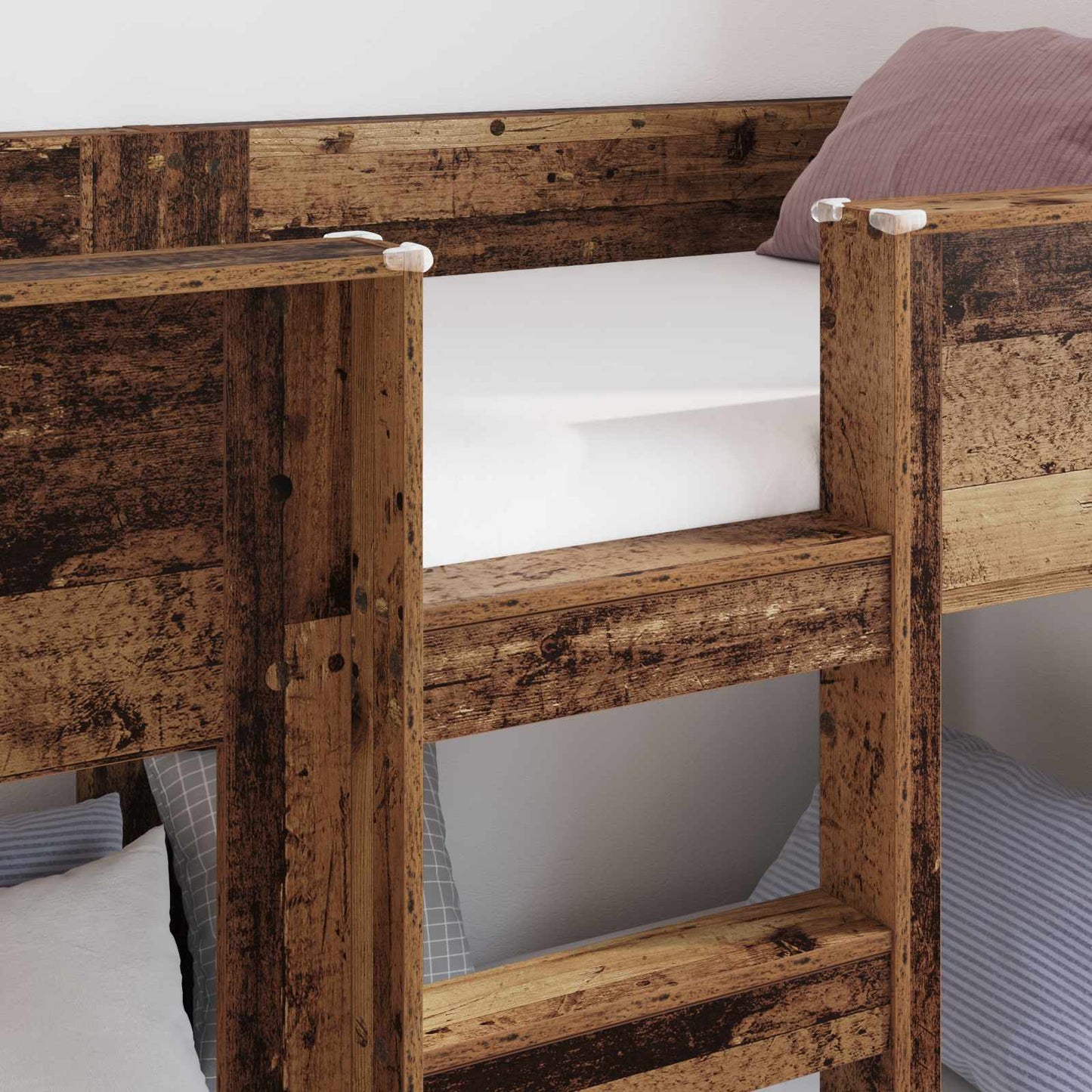 Bunk Bed for Kids Old Wood 90 x 200 cm Engineered Wood