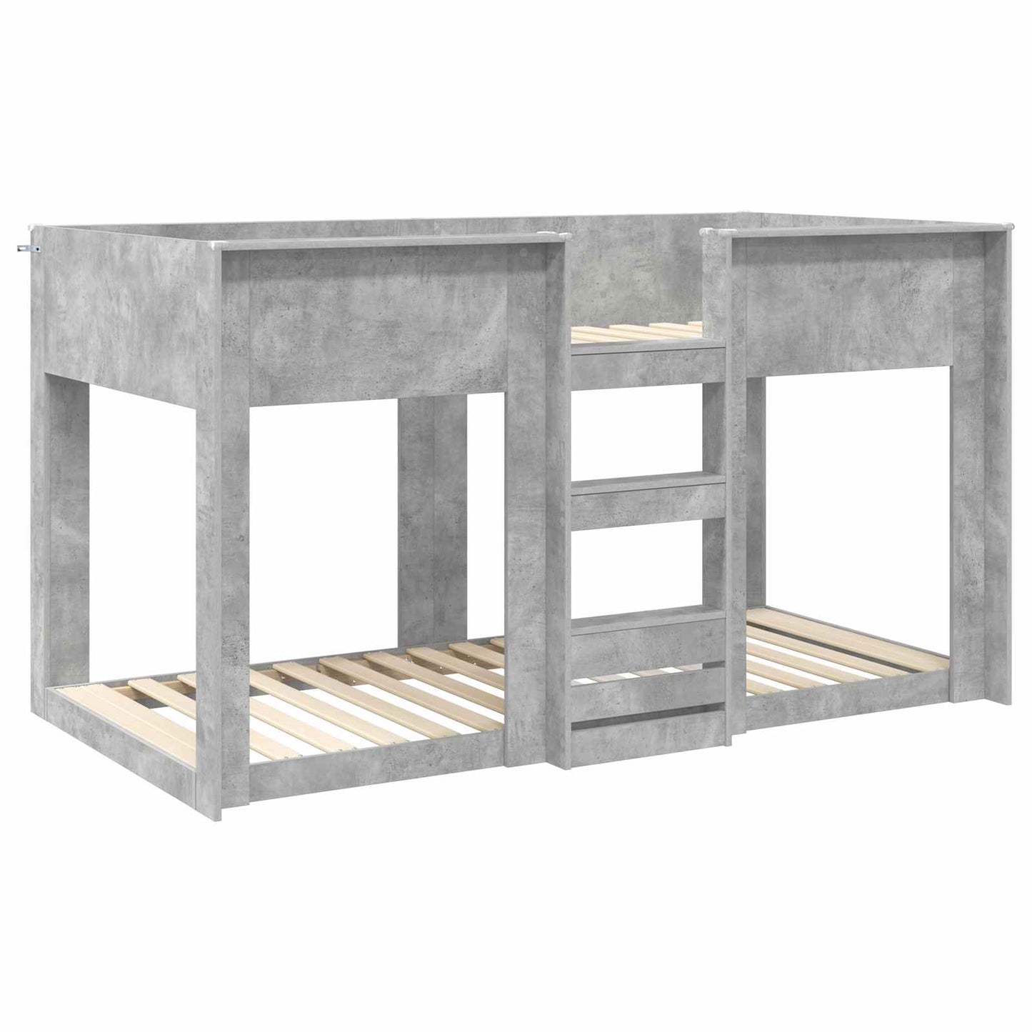 Bunk Bed for Kids Concrete Grey 100 x 200 cm Engineered Wood