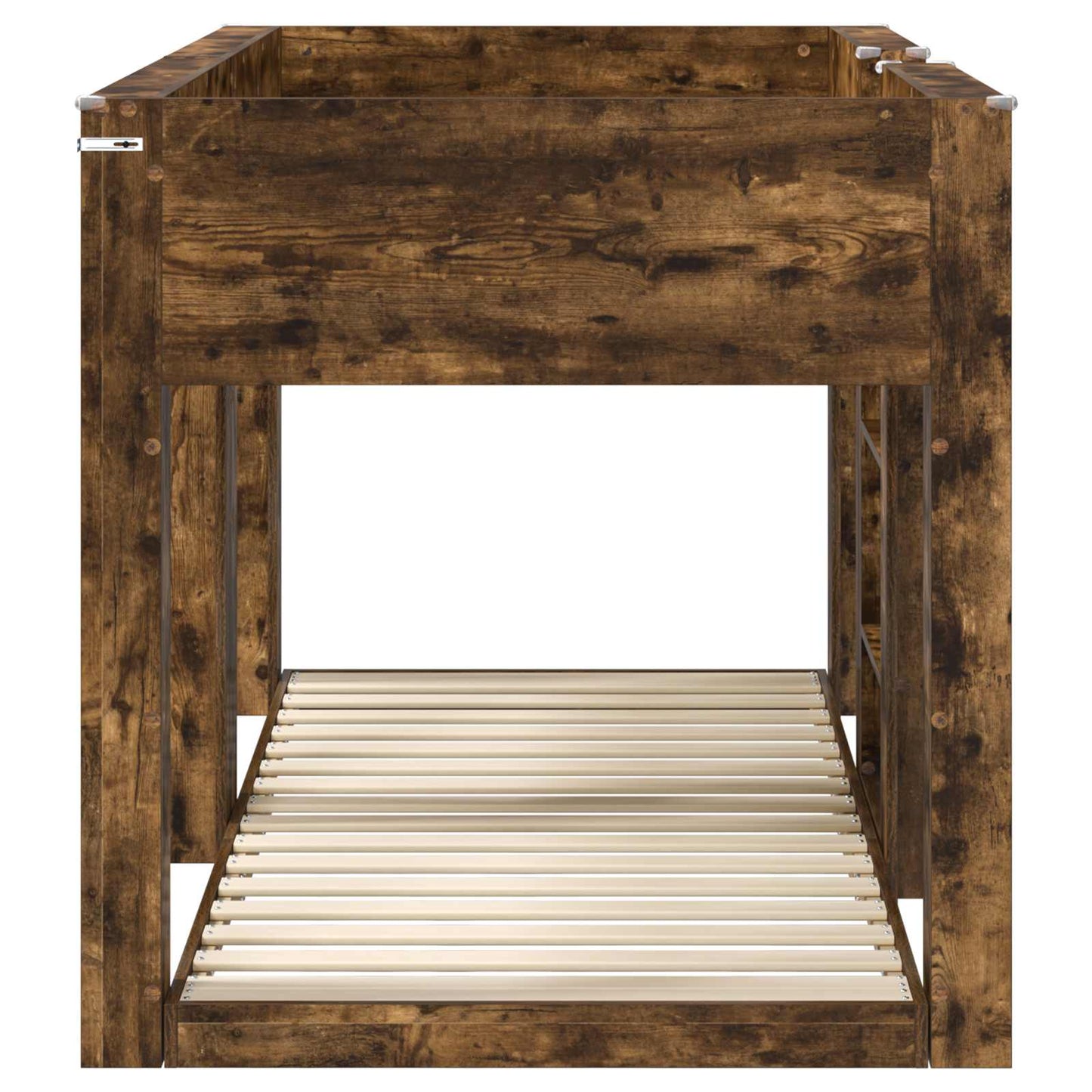Bunk Bed for Kids Smoked Oak 100 x 200 cm Engineered Wood