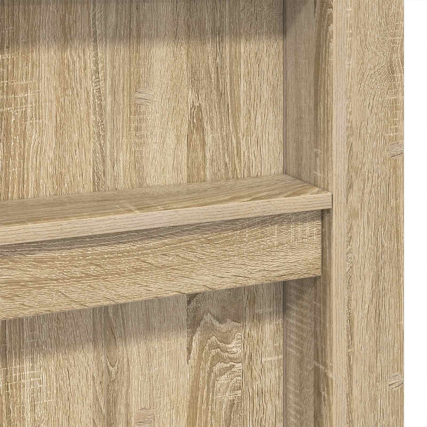 Loft Bed Frame with Desk Sonoma Oak 80 x 200 cm Engineered Wood