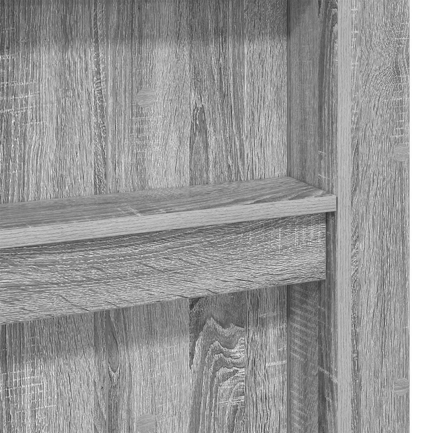 Loft Bed Frame with Desk with Storage Grey Sonoma 100 x 200 cm