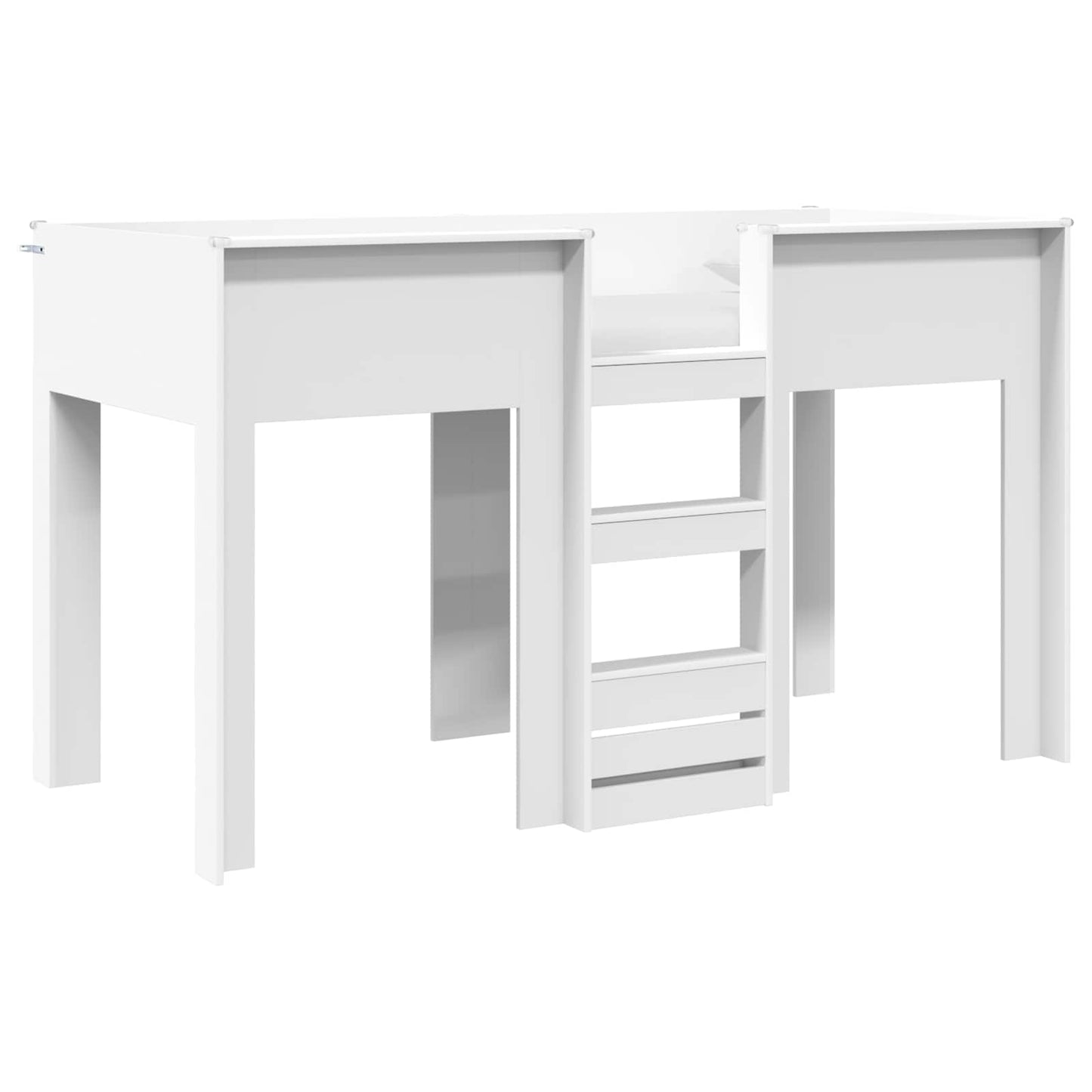 Bunk Bed for Kids White 75 x 190 cm Engineered wood