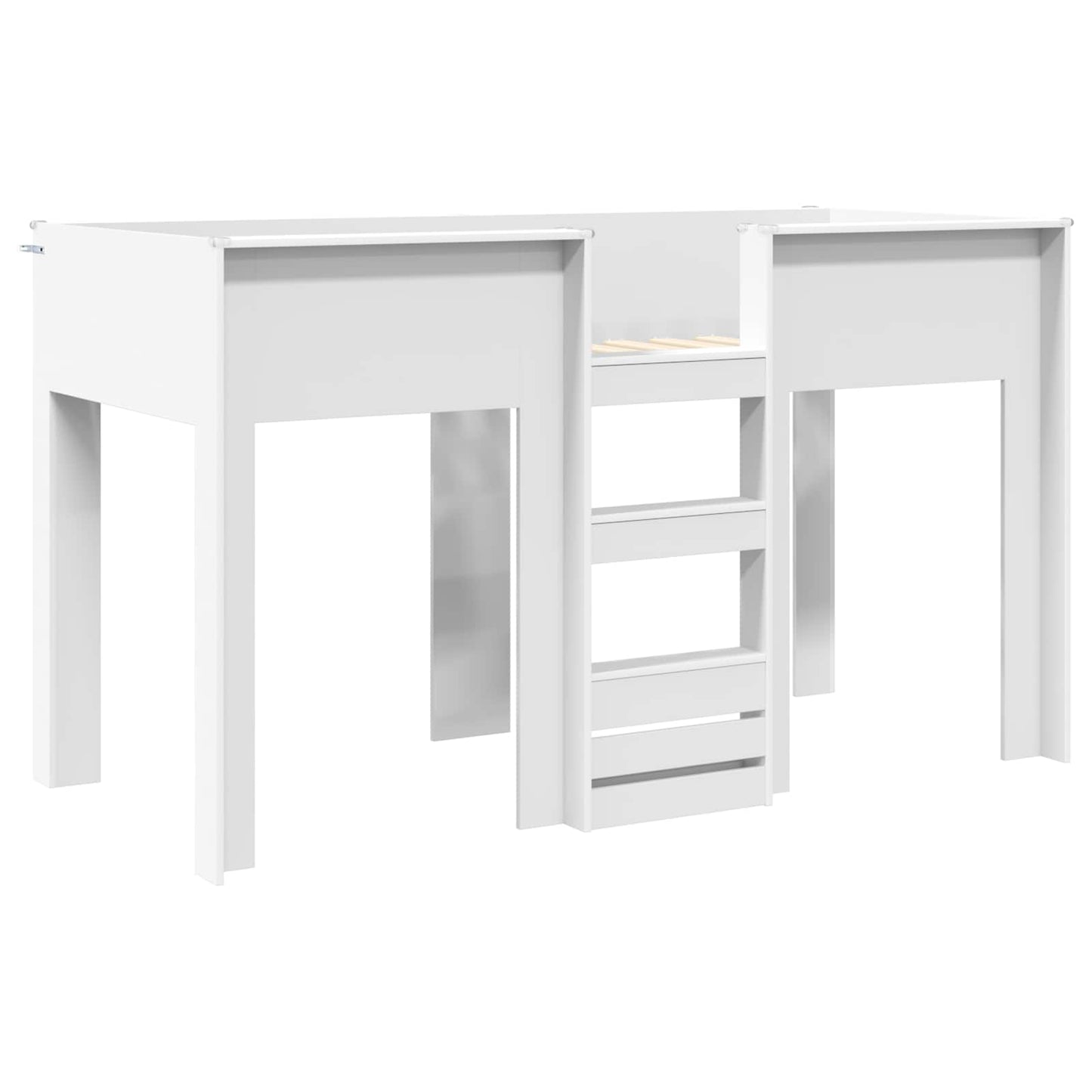 Bunk Bed for Kids White 75 x 190 cm Engineered wood