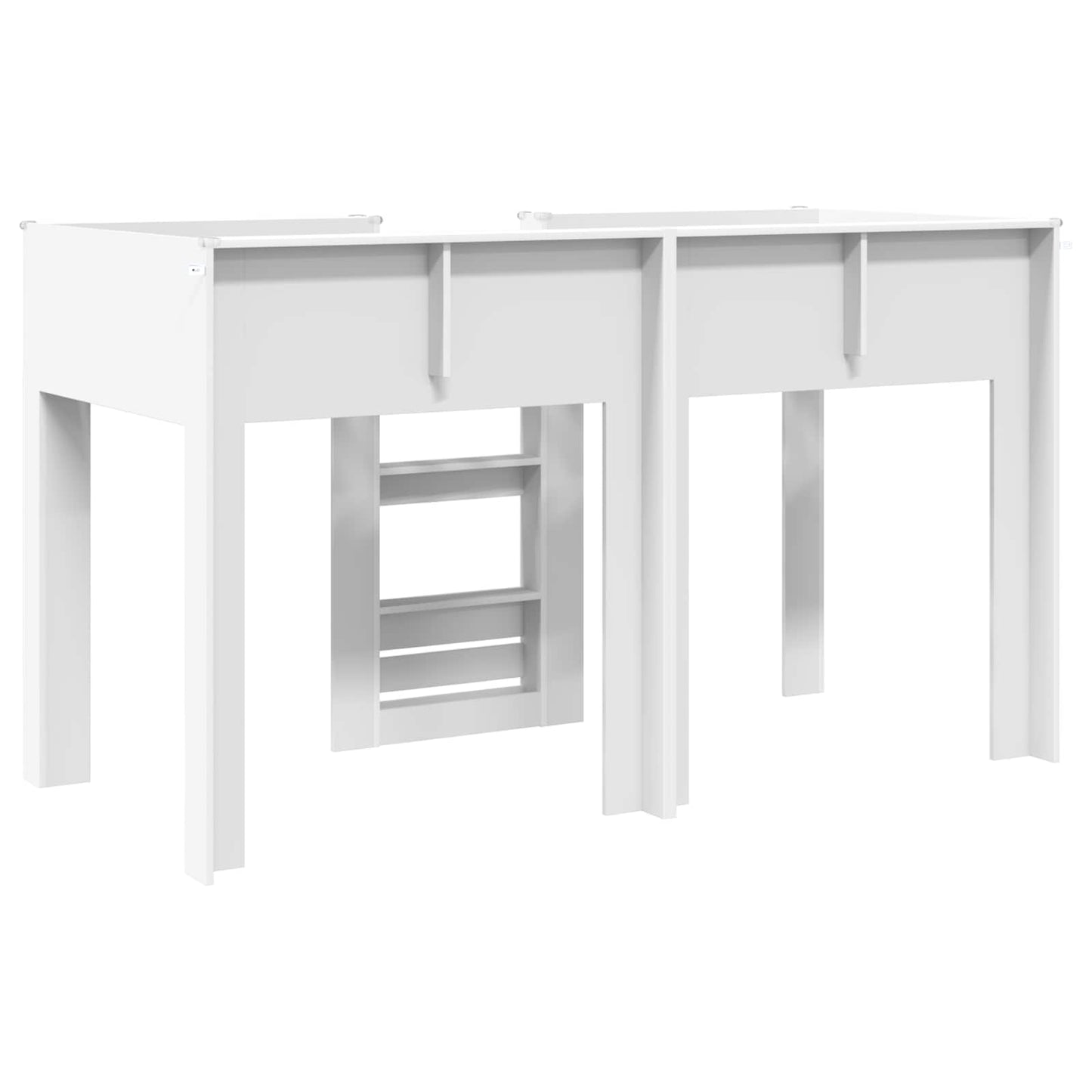Bunk Bed for Kids White 75 x 190 cm Engineered wood