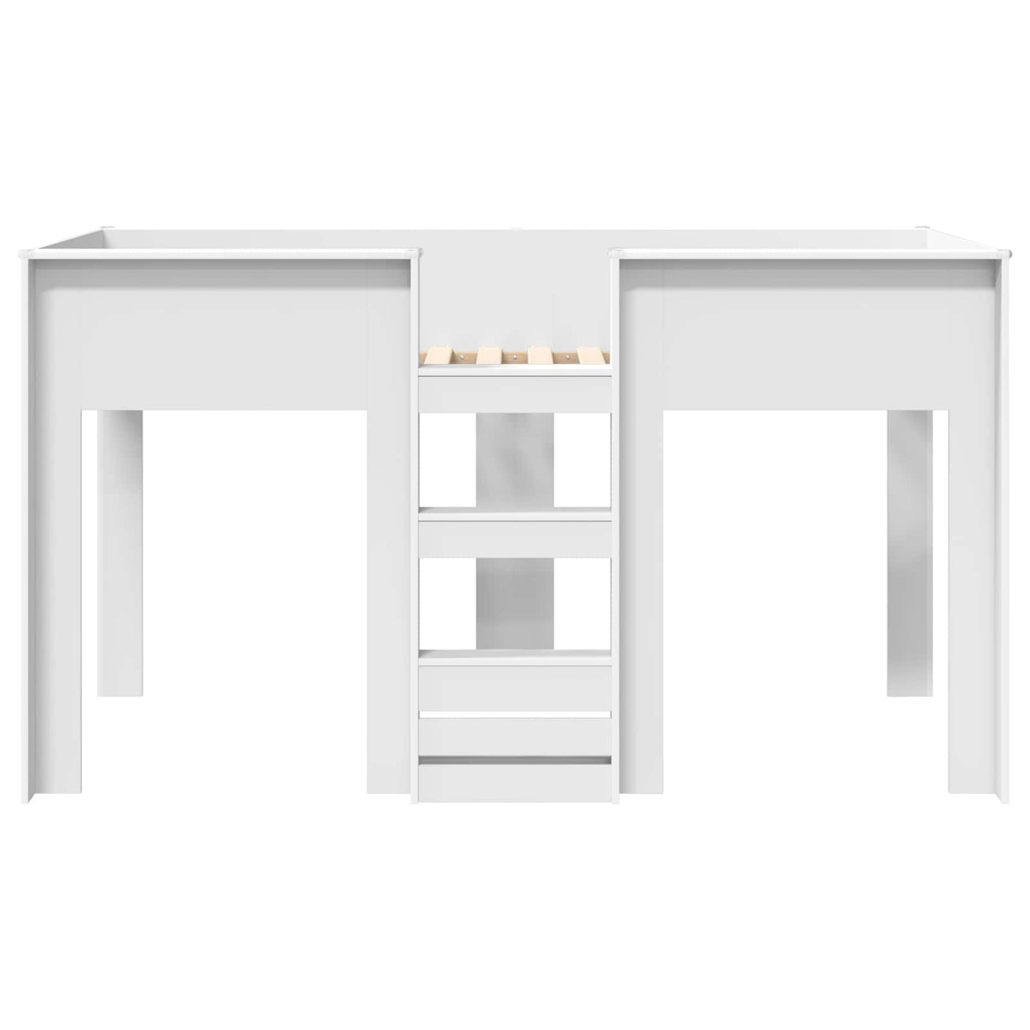 Bunk Bed for Kids White 75 x 190 cm Engineered wood