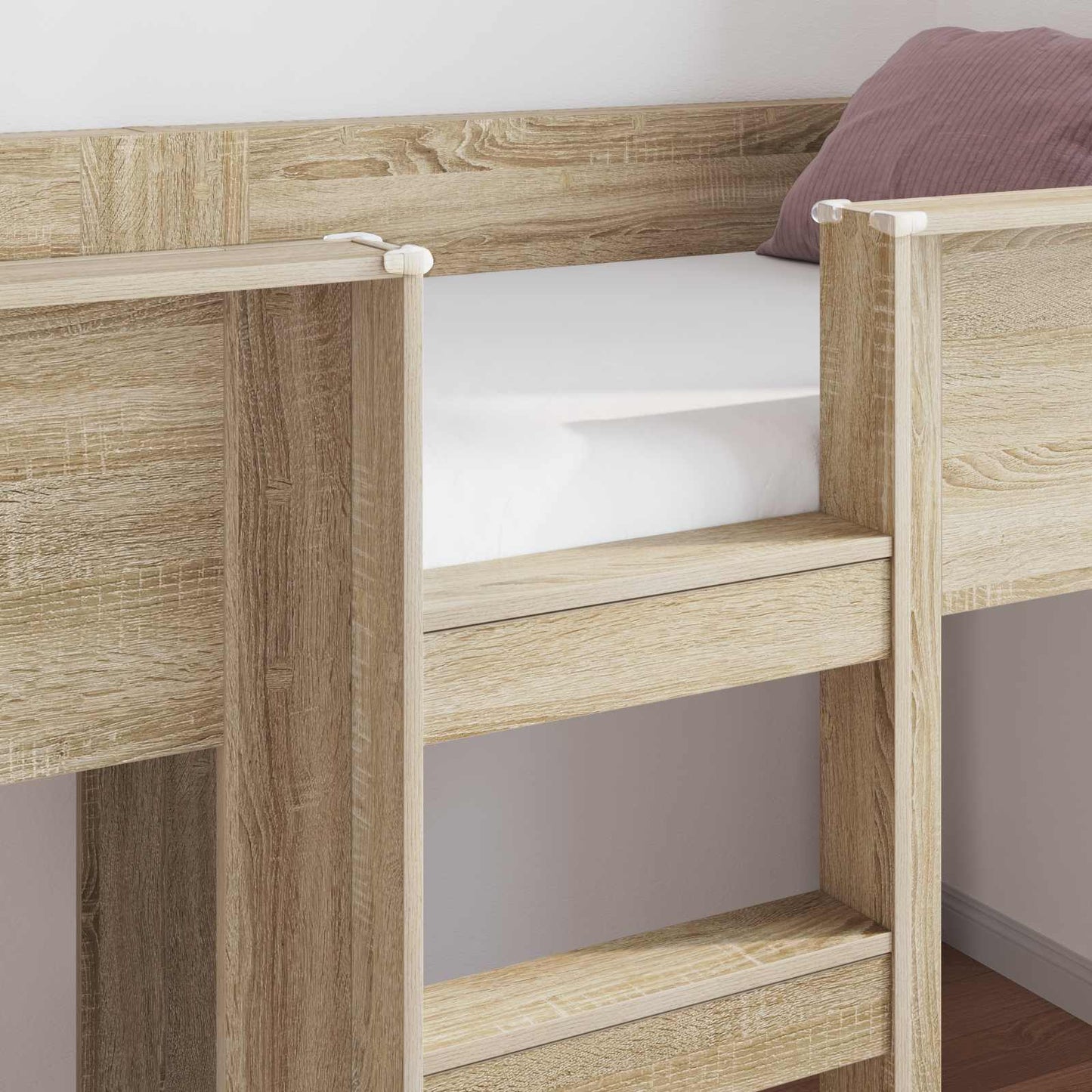 Bunk Bed for Kids Sonoma Oak 75 x 190 cm Engineered wood