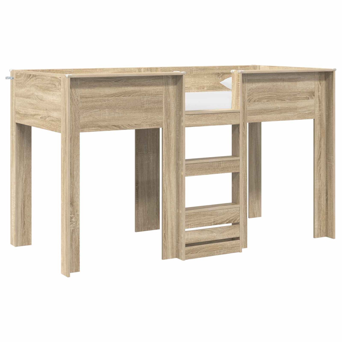 Bunk Bed for Kids Sonoma Oak 75 x 190 cm Engineered wood