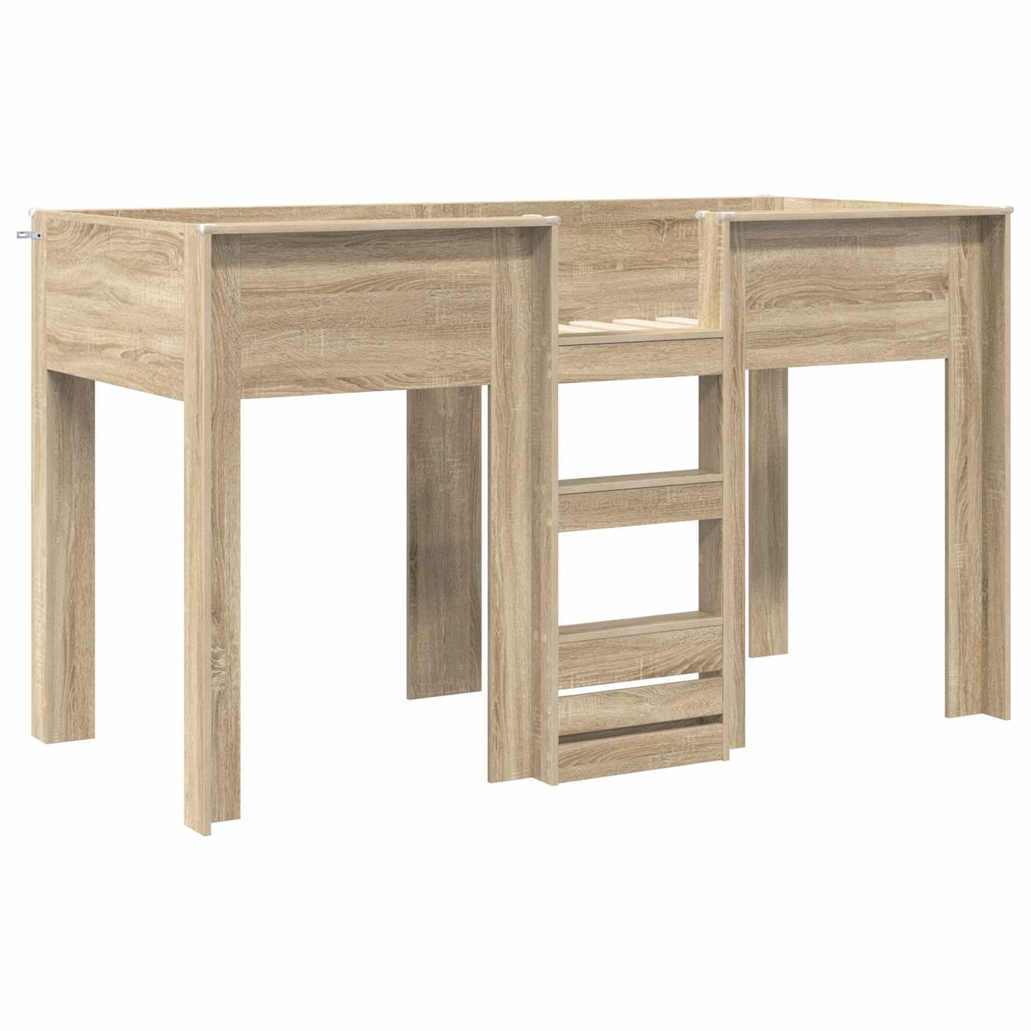 Bunk Bed for Kids Sonoma Oak 75 x 190 cm Engineered wood