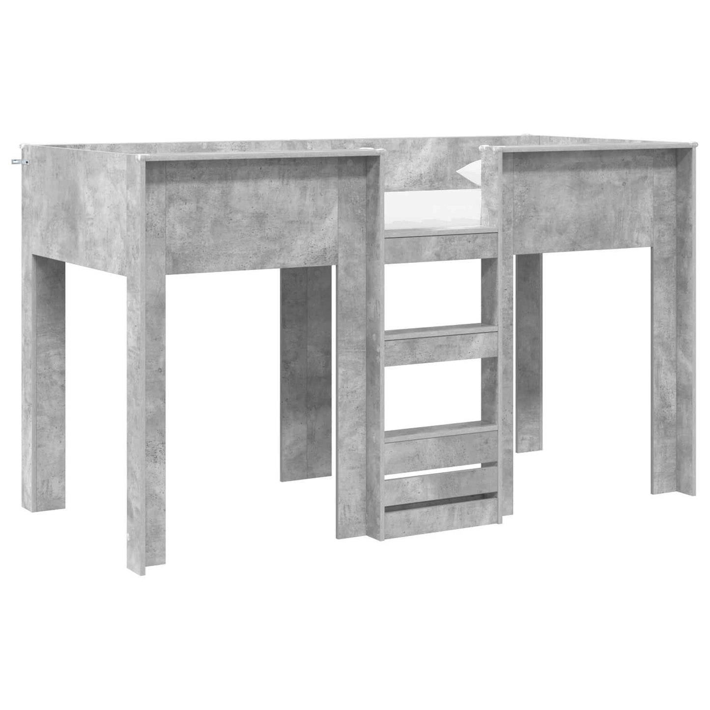 Bunk Bed for Kids Concrete Grey 75 x 190 cm Engineered wood