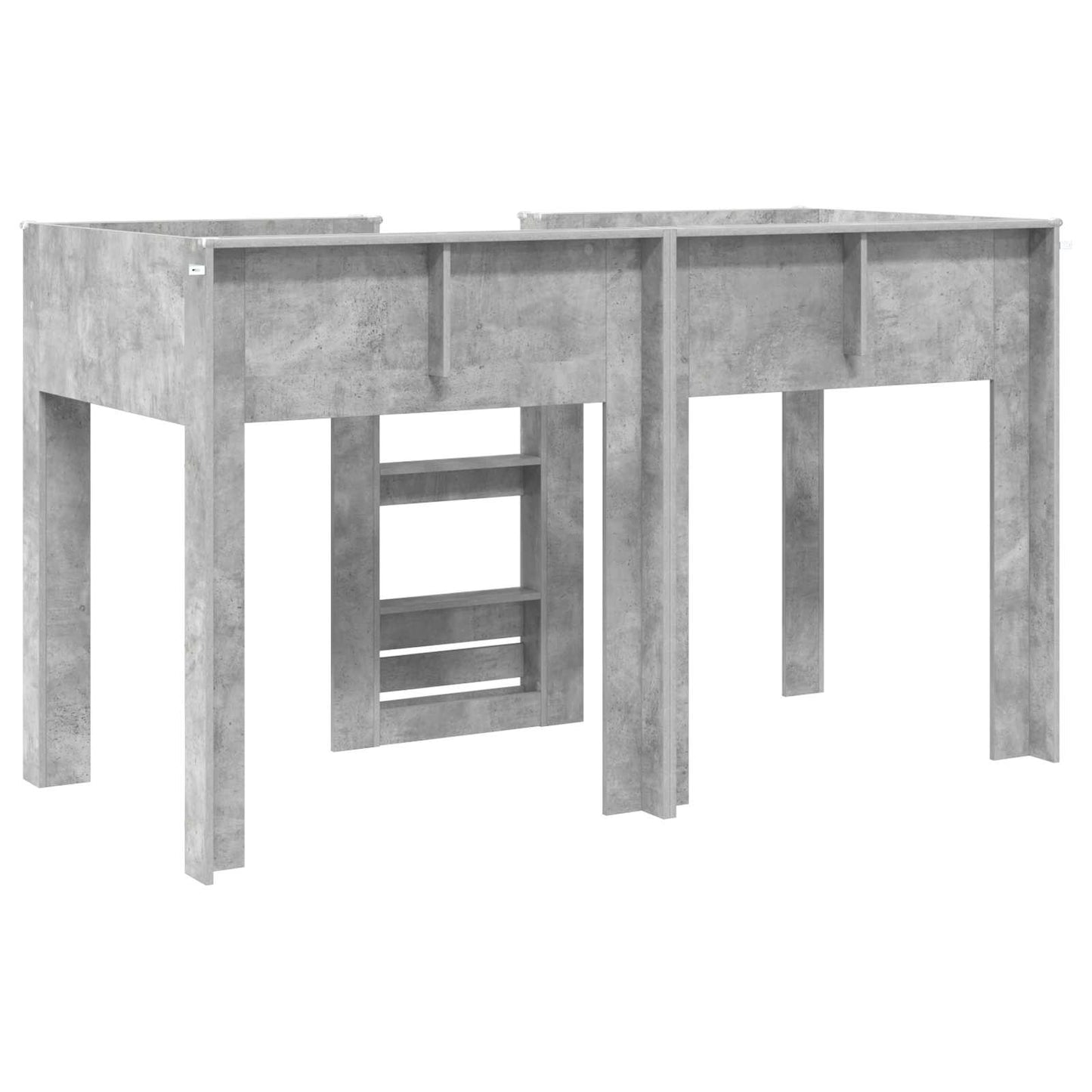 Bunk Bed for Kids Concrete Grey 75 x 190 cm Engineered wood