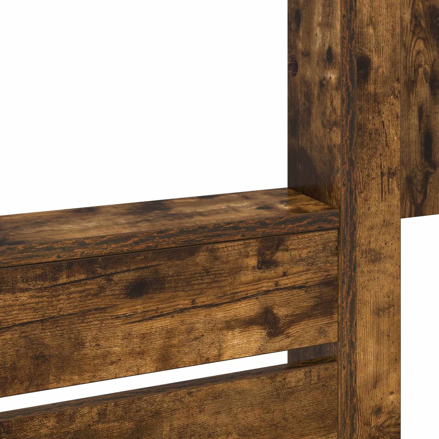 Bunk Bed for Kids Smoked Oak 75 x 190 cm Engineered wood