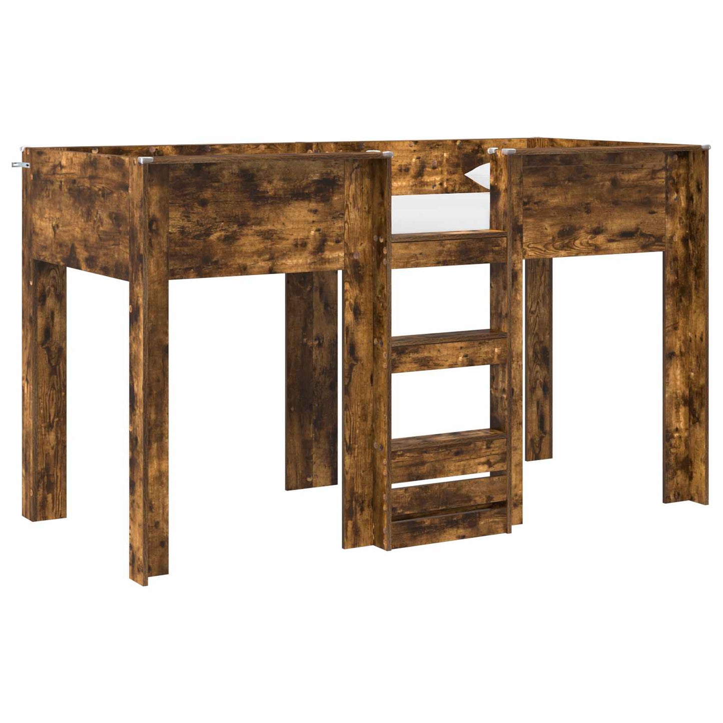 Bunk Bed for Kids Smoked Oak 75 x 190 cm Engineered wood