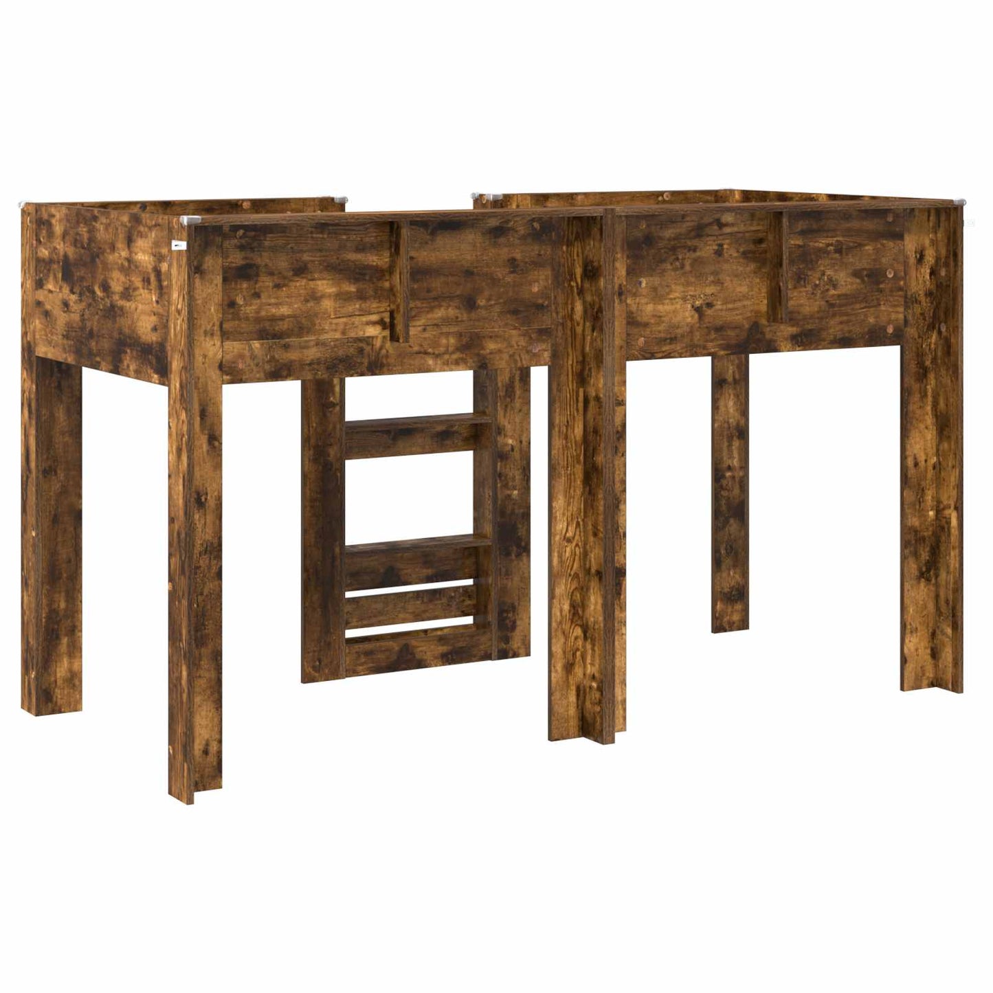 Bunk Bed for Kids Smoked Oak 75 x 190 cm Engineered wood