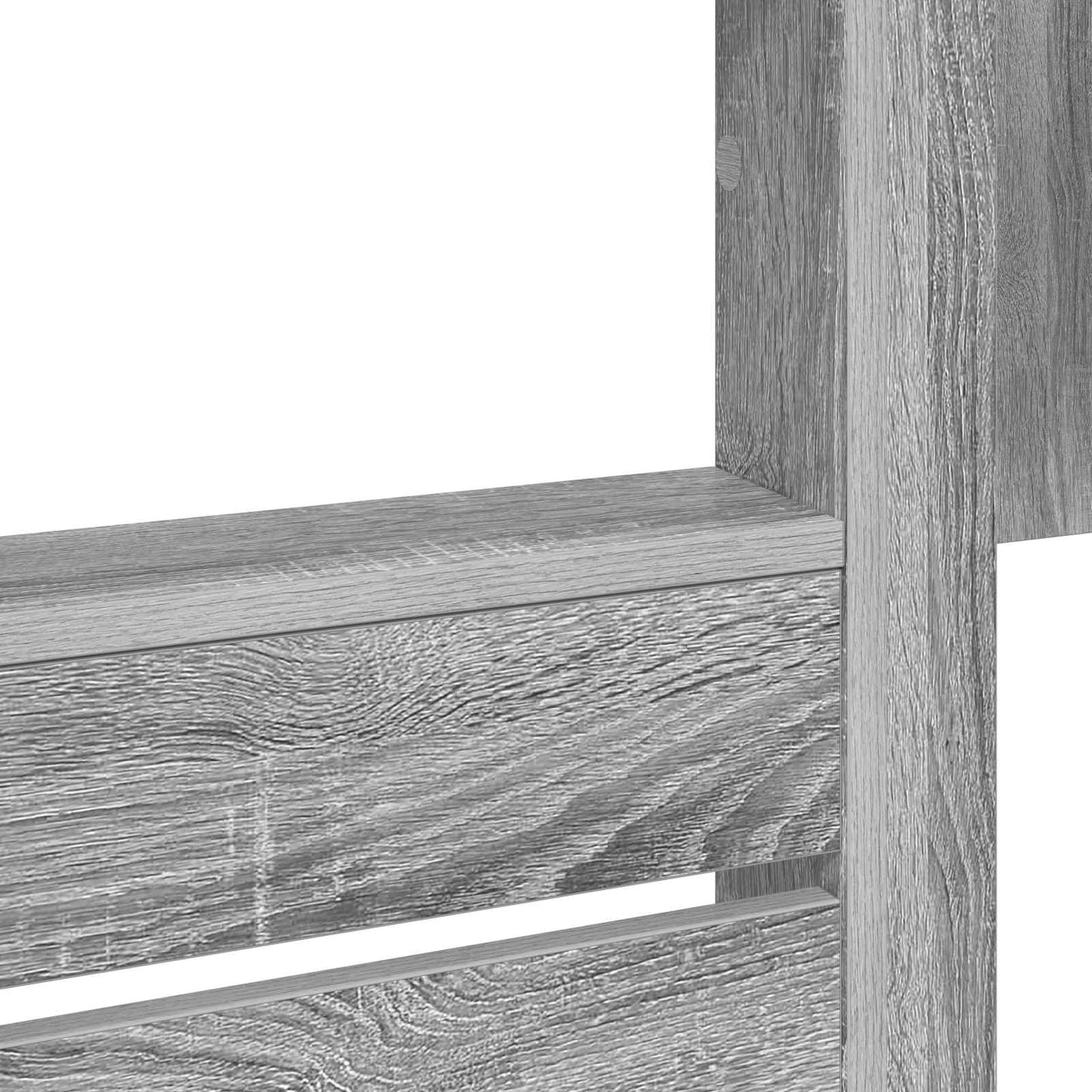 Bunk Bed for Kids Grey Sonoma 75 x 190 cm Engineered wood