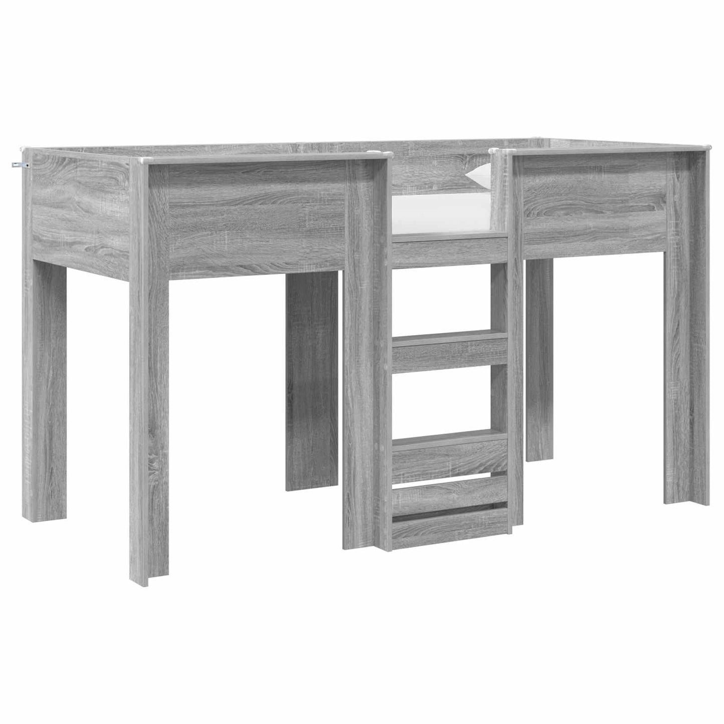 Bunk Bed for Kids Grey Sonoma 75 x 190 cm Engineered wood
