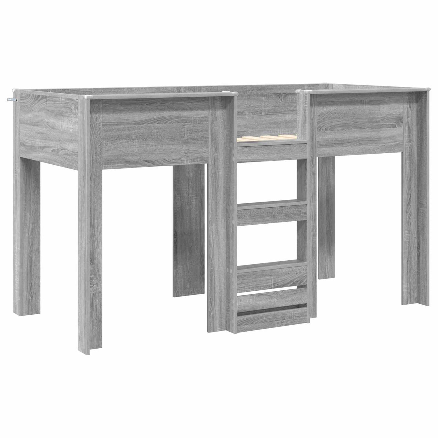 Bunk Bed for Kids Grey Sonoma 75 x 190 cm Engineered wood