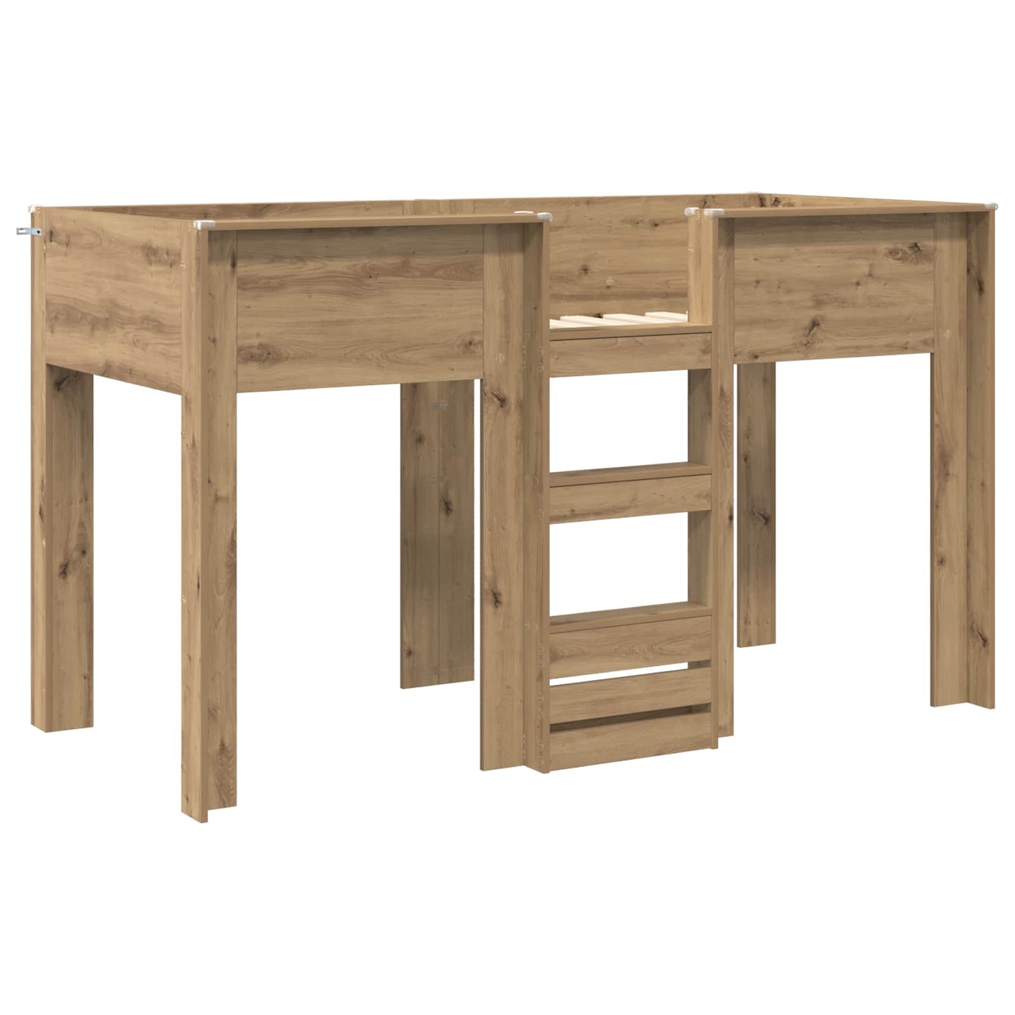 Bunk Bed for Kids Artisan Oak 75 x 190 cm Engineered wood