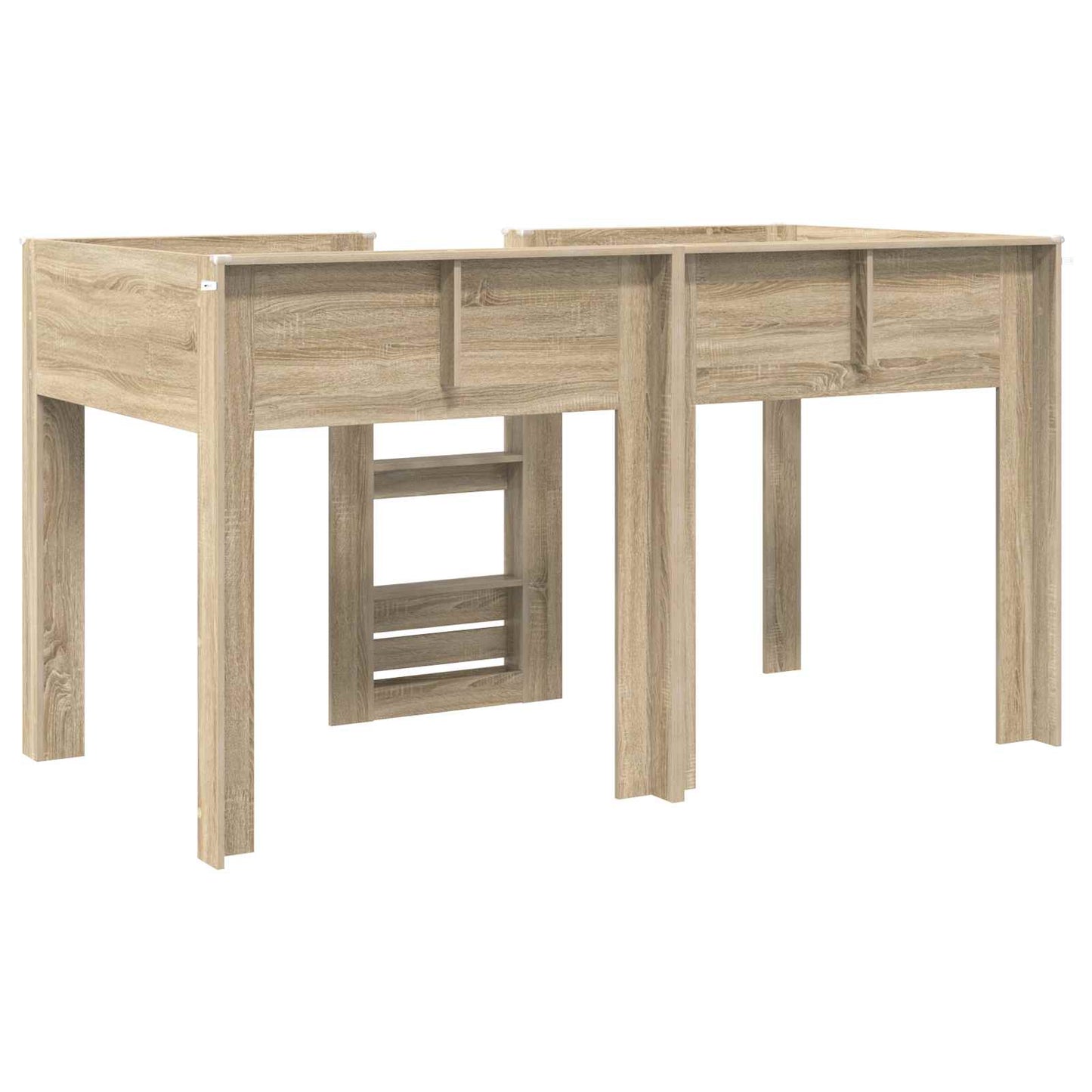 Bunk Bed for Kids Sonoma Oak 90 x 190 cm Engineered wood