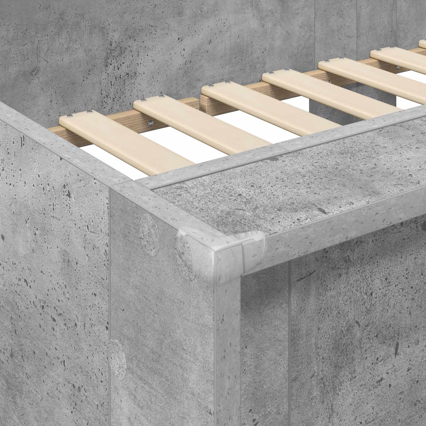 Bunk Bed for Kids Concrete Grey 90 x 190 cm Engineered wood