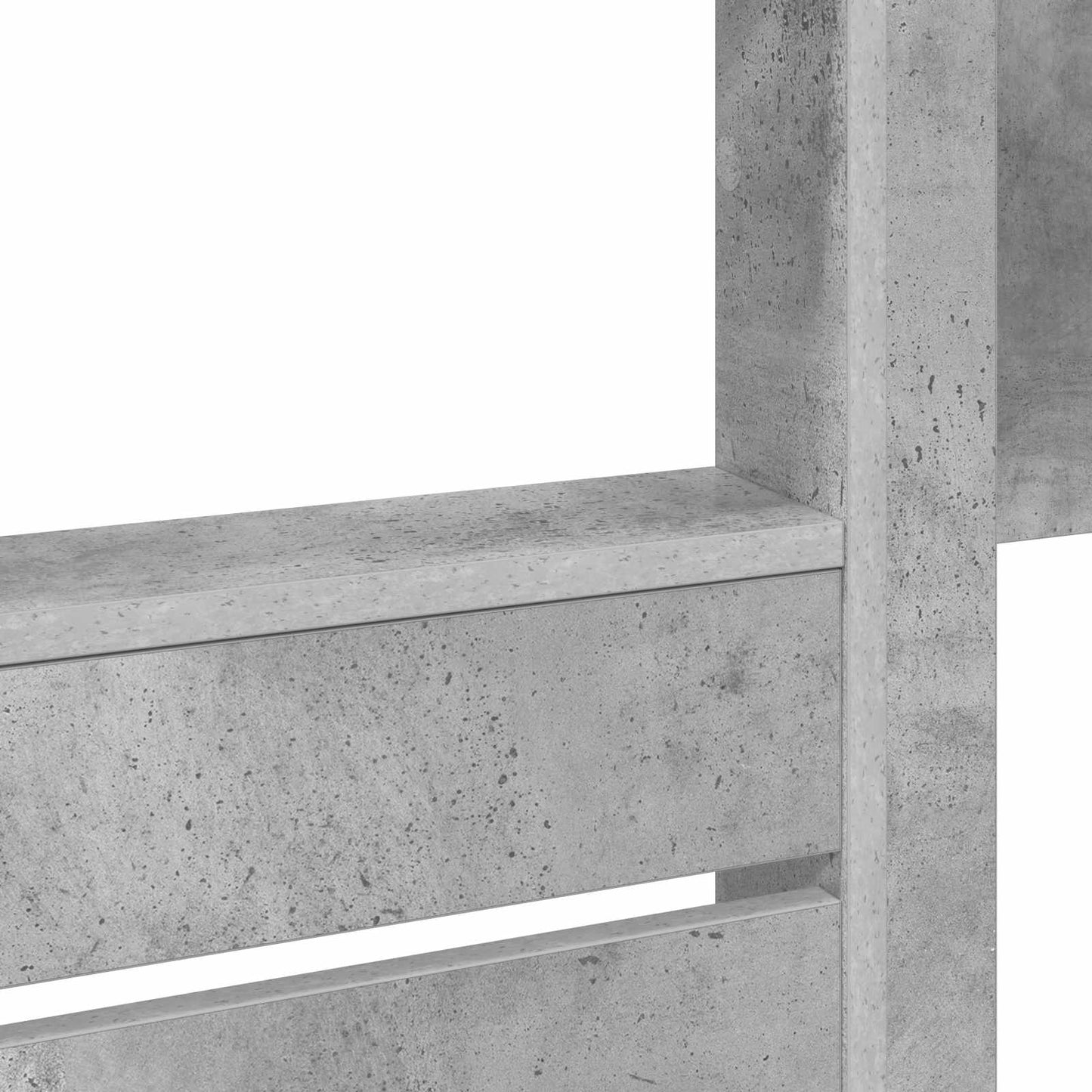Bunk Bed for Kids Concrete Grey 90 x 190 cm Engineered wood