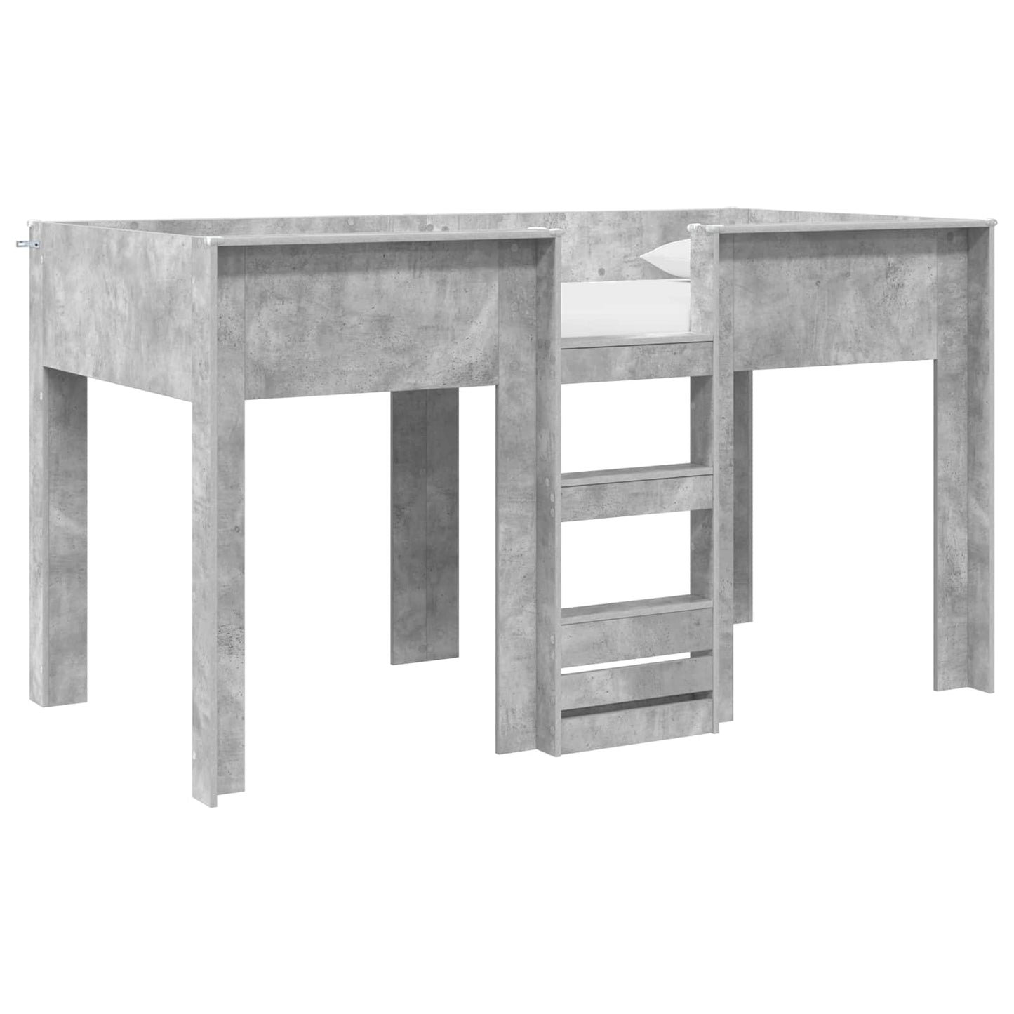 Bunk Bed for Kids Concrete Grey 90 x 190 cm Engineered wood