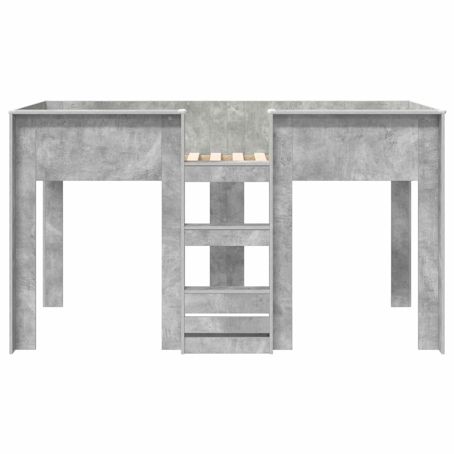 Bunk Bed for Kids Concrete Grey 90 x 190 cm Engineered wood