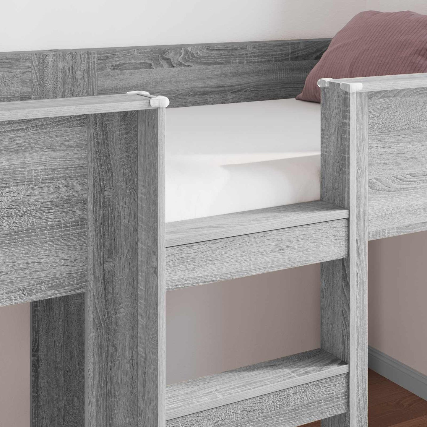 Bunk Bed for Kids Grey Sonoma 90 x 190 cm Engineered wood