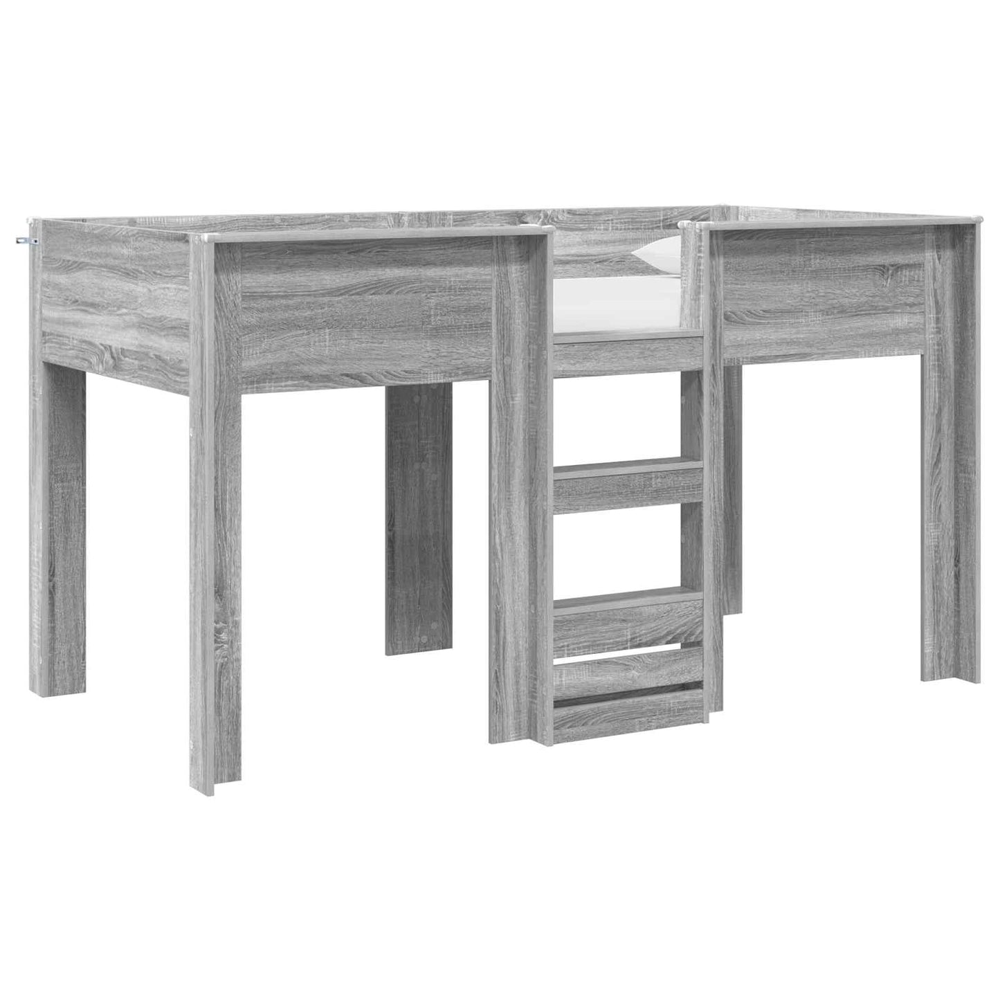 Bunk Bed for Kids Grey Sonoma 90 x 190 cm Engineered wood