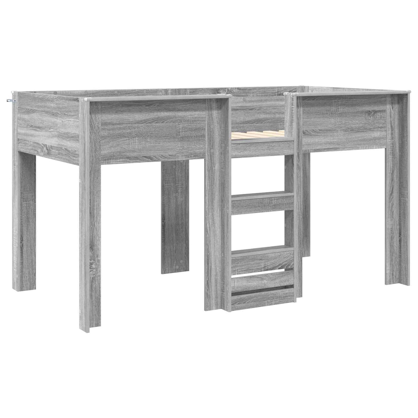 Bunk Bed for Kids Grey Sonoma 90 x 190 cm Engineered wood