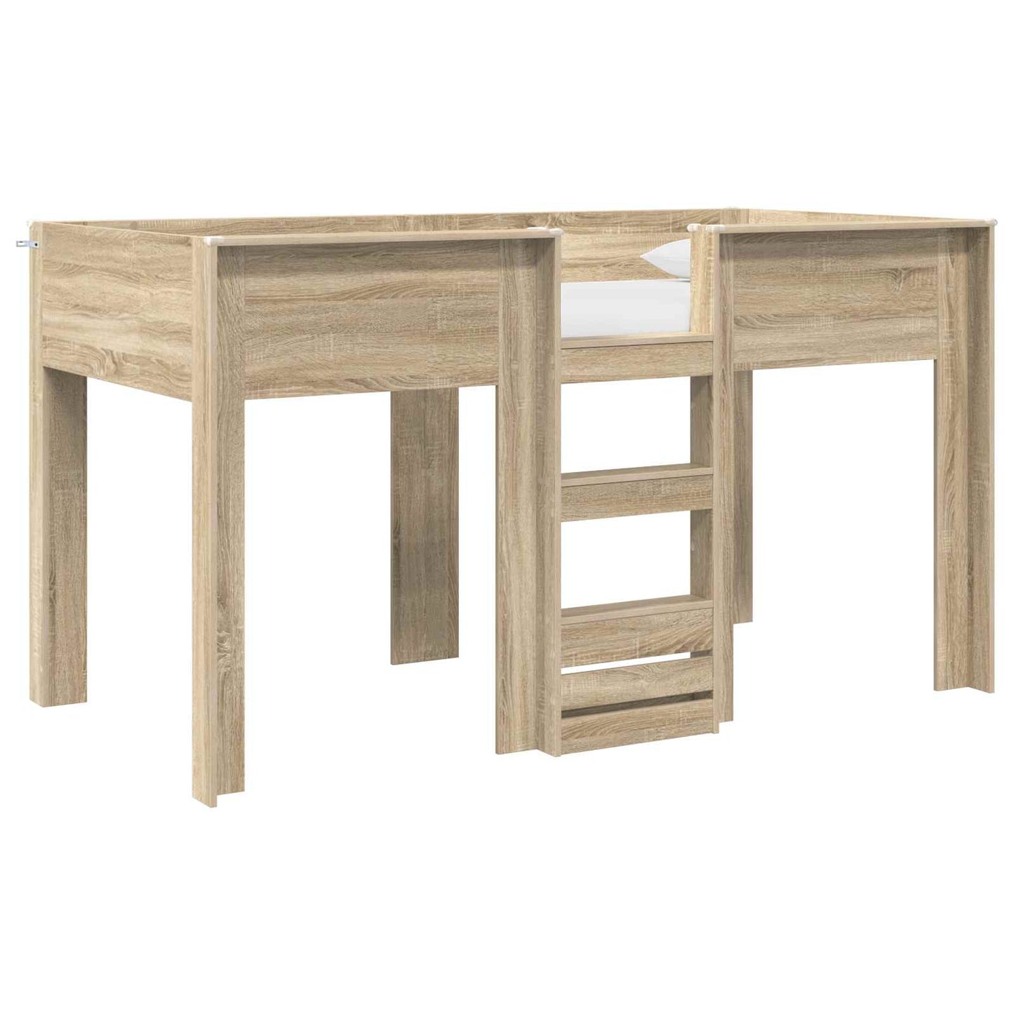 Bunk Bed for Kids Sonoma Oak 80 x 200 cm Engineered wood