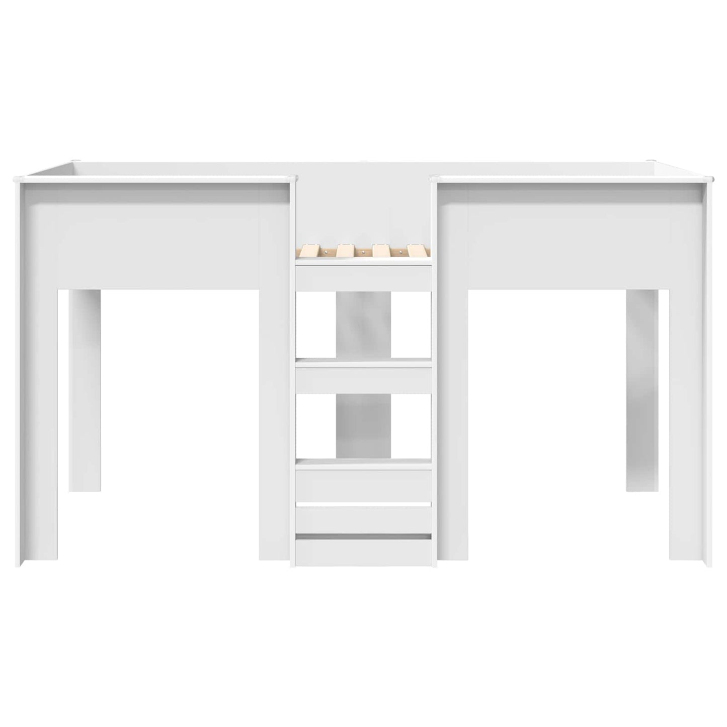 Bunk Bed for Kids White 90 x 200 cm Engineered wood