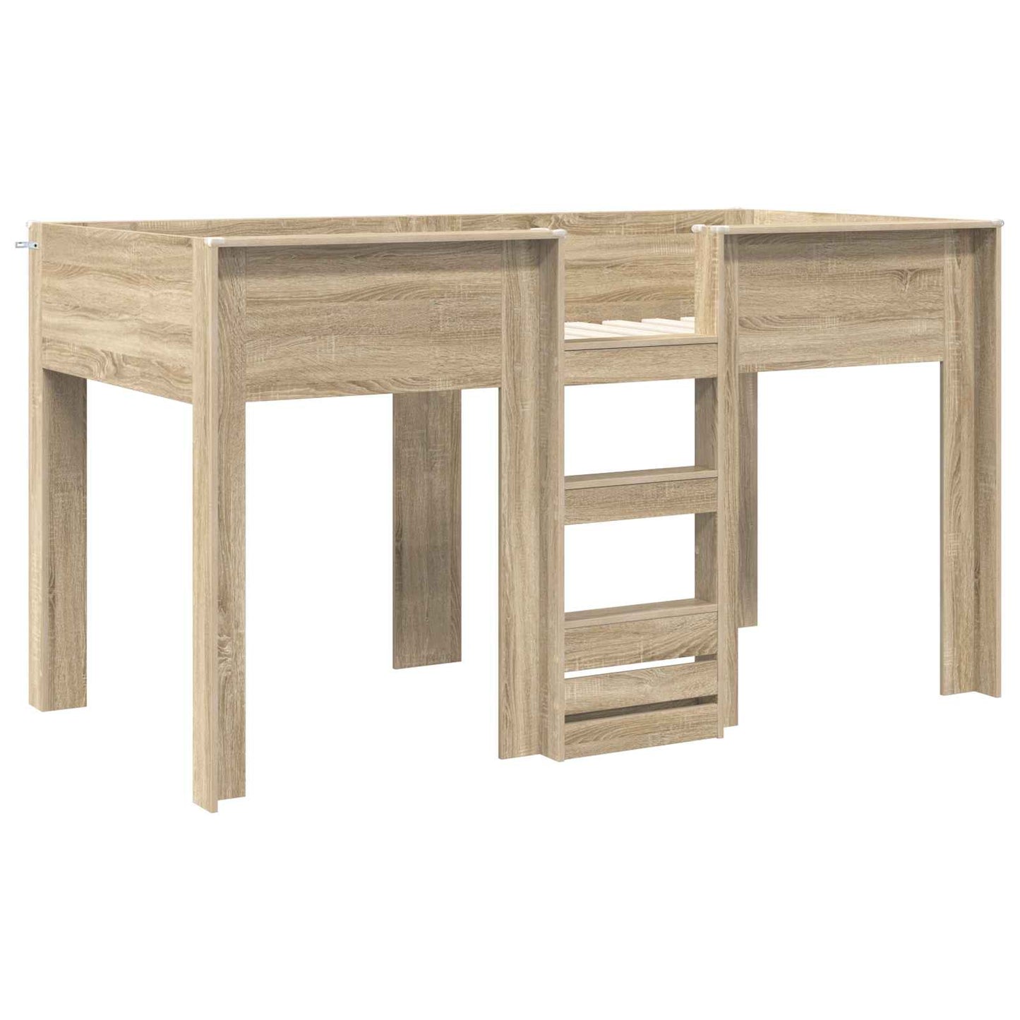 Bunk Bed for Kids Sonoma Oak 90 x 200 cm Engineered wood