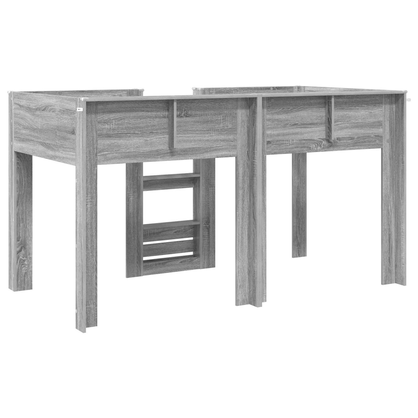 Bunk Bed for Kids Grey Sonoma 90 x 200 cm Engineered wood